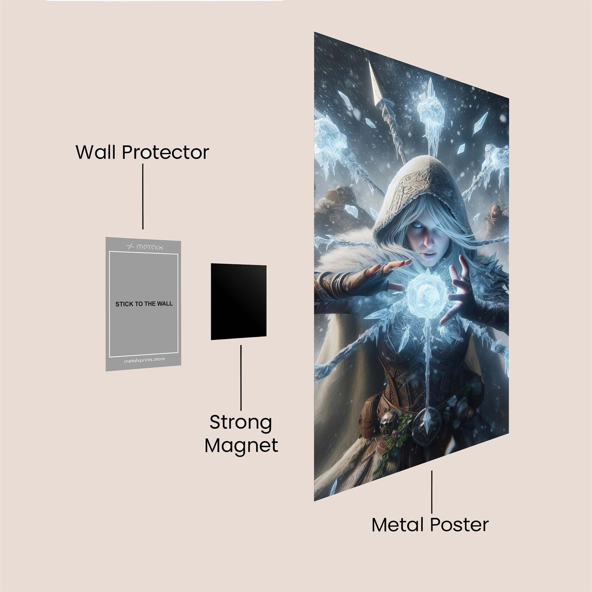 Ice Enchantress Safe Wall Magnetic / M
