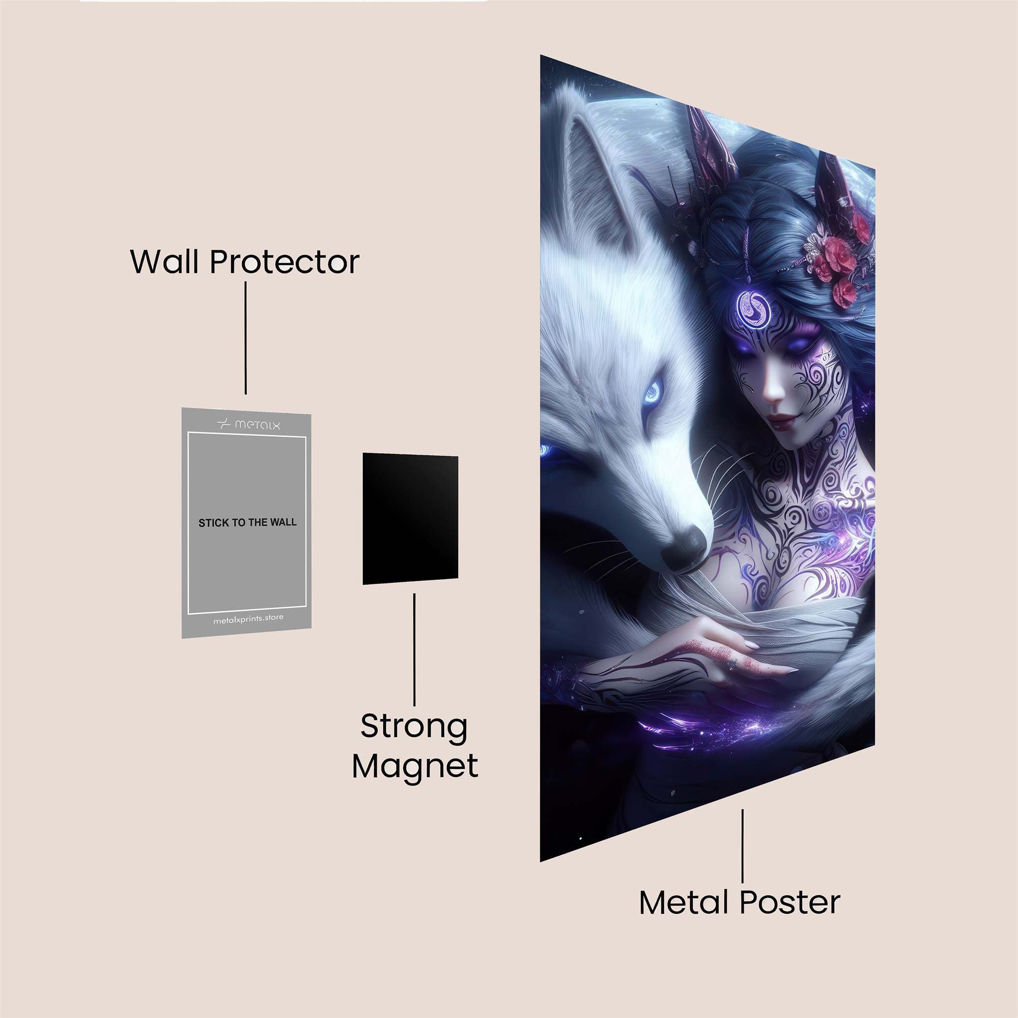 Lunar Serenity Safe Wall Magnetic / M