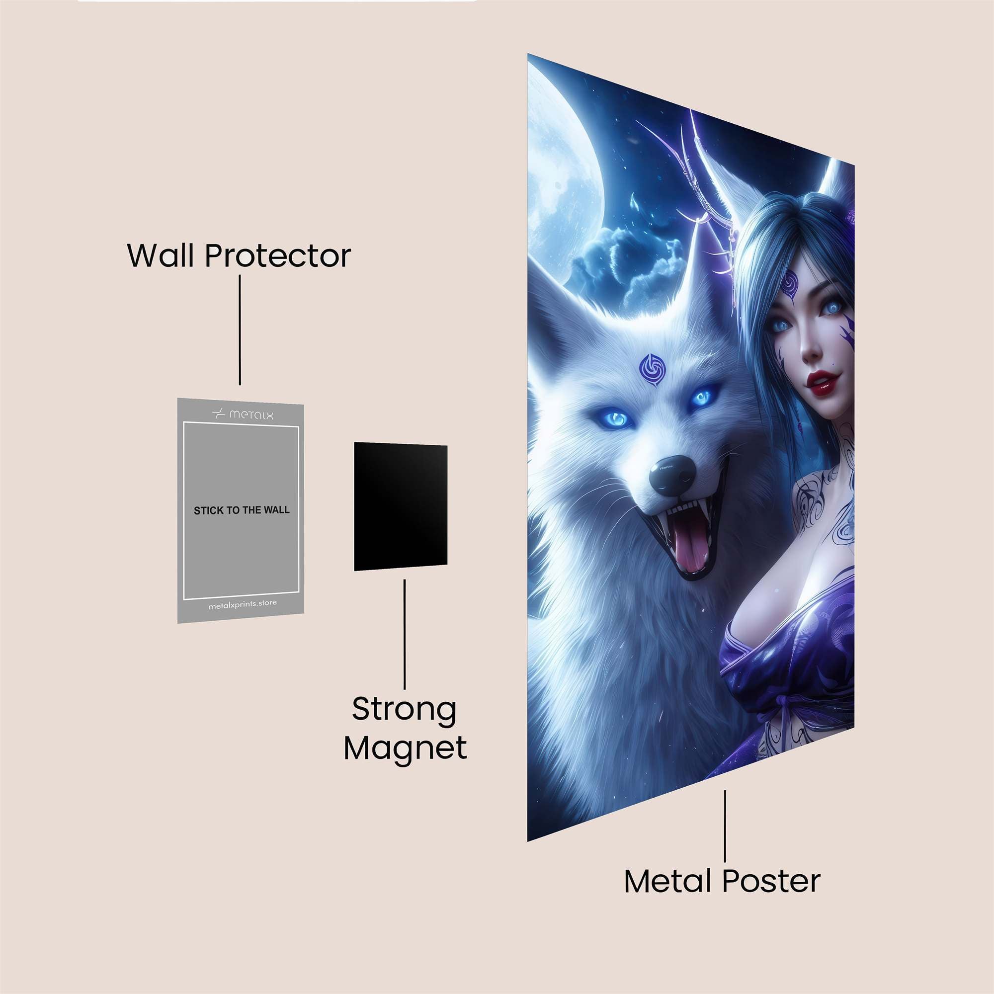 Moonlit Enchantment Safe Wall Magnetic / M