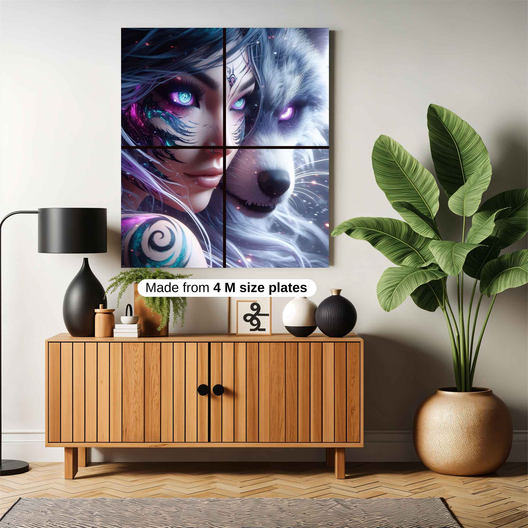 Wolf Enchantment Safe Wall Magnetic / M