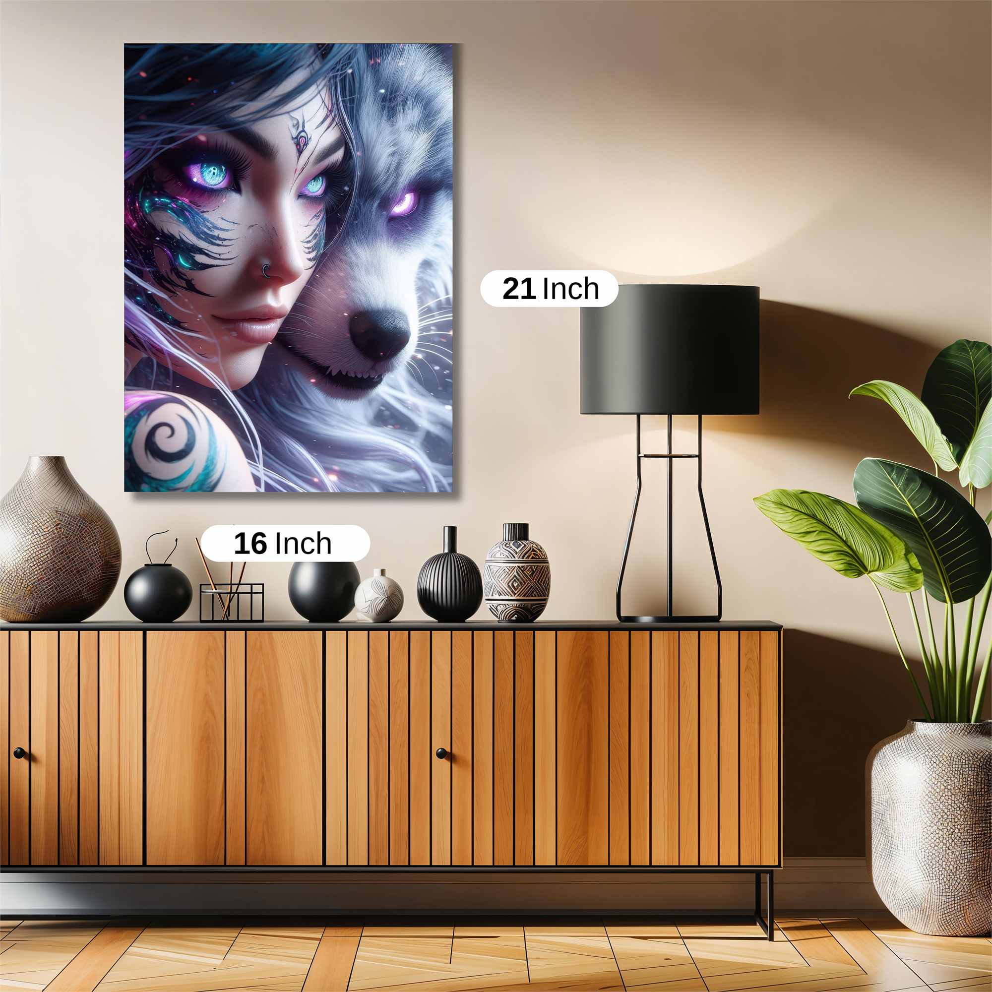 Wolf Enchantment Safe Wall Magnetic / M