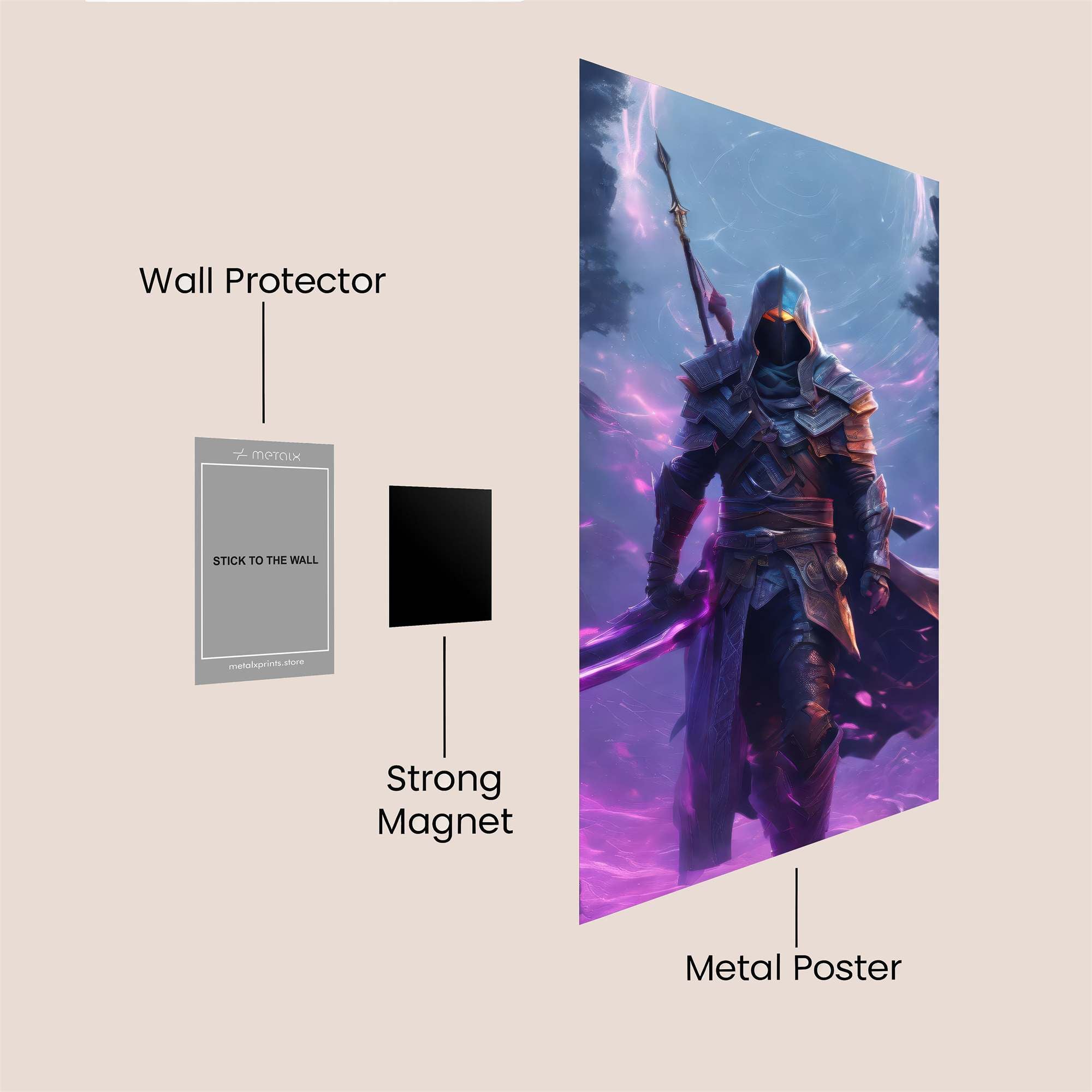 Shadow Enigma Safe Wall Magnetic / M