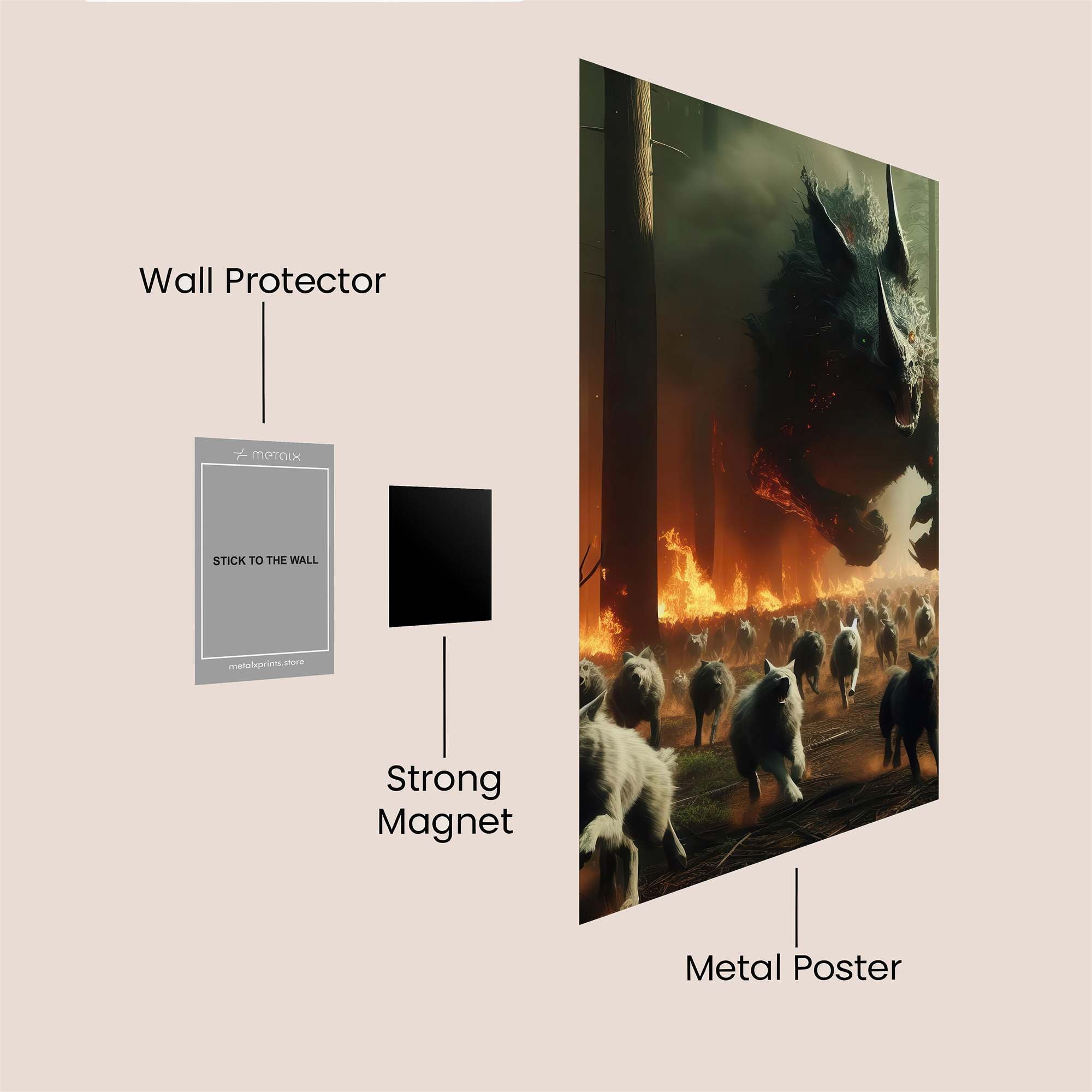 Rhino Rampage Safe Wall Magnetic / M