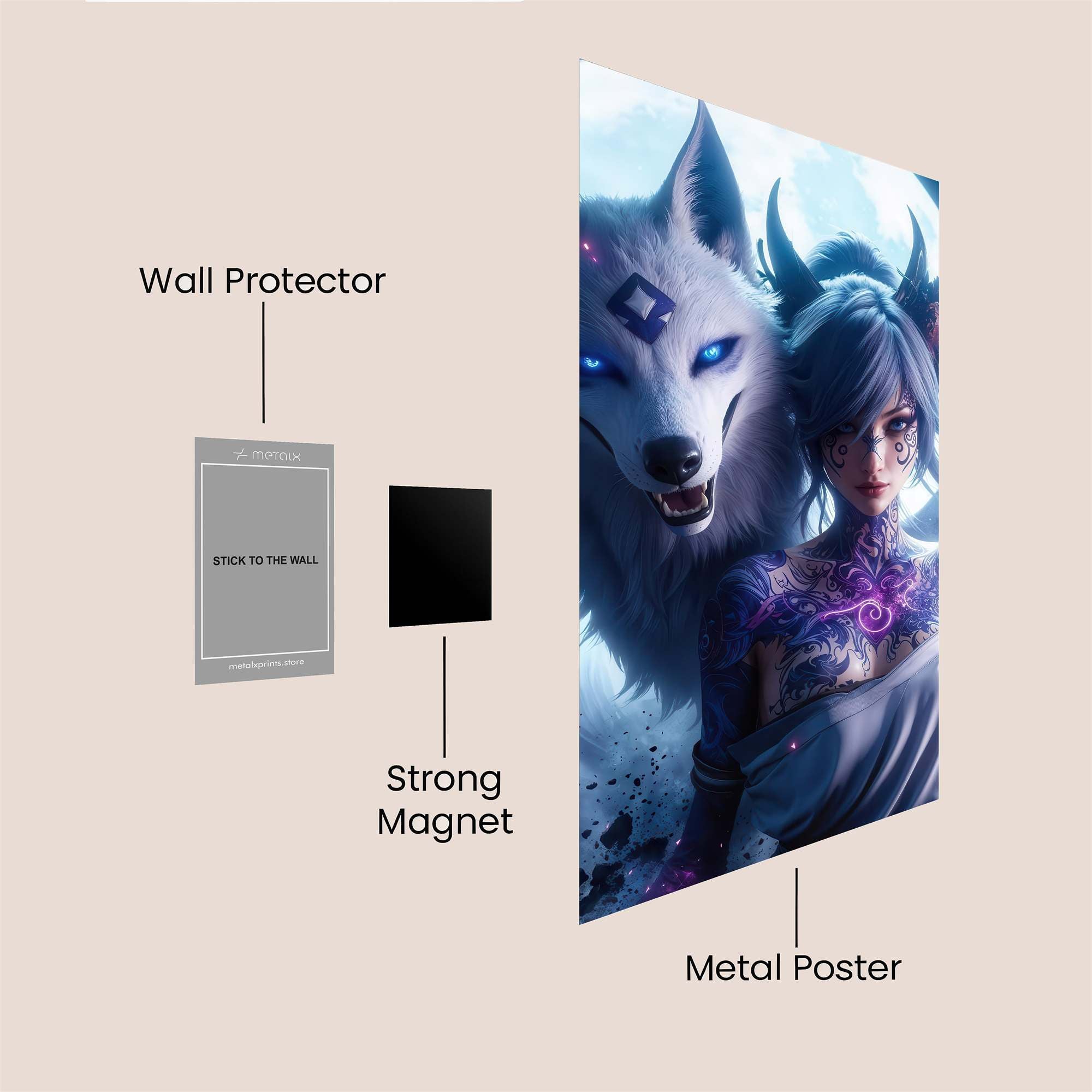 Wolf Enigma Safe Wall Magnetic / M
