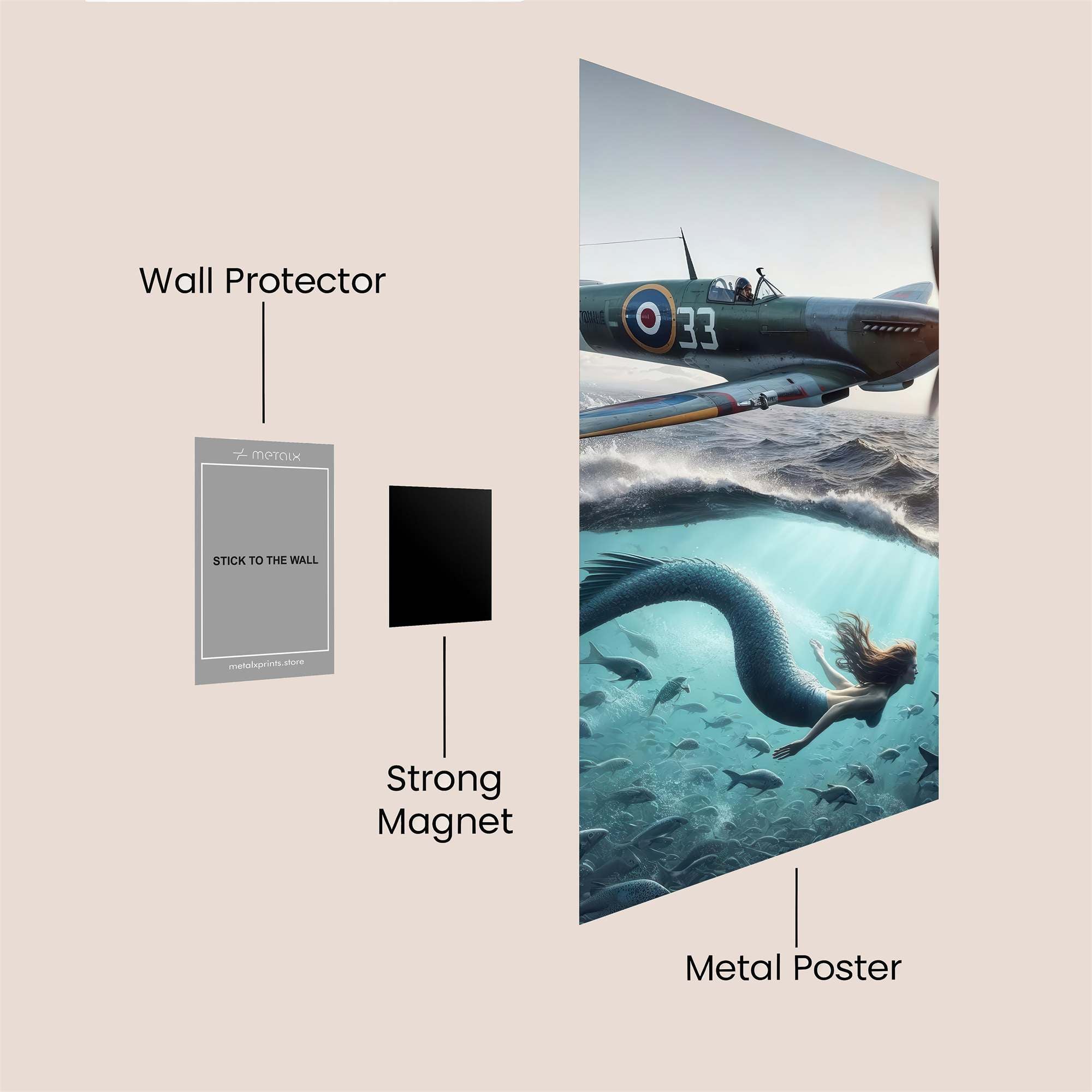 Spitfire Enchantment Safe Wall Magnetic / M