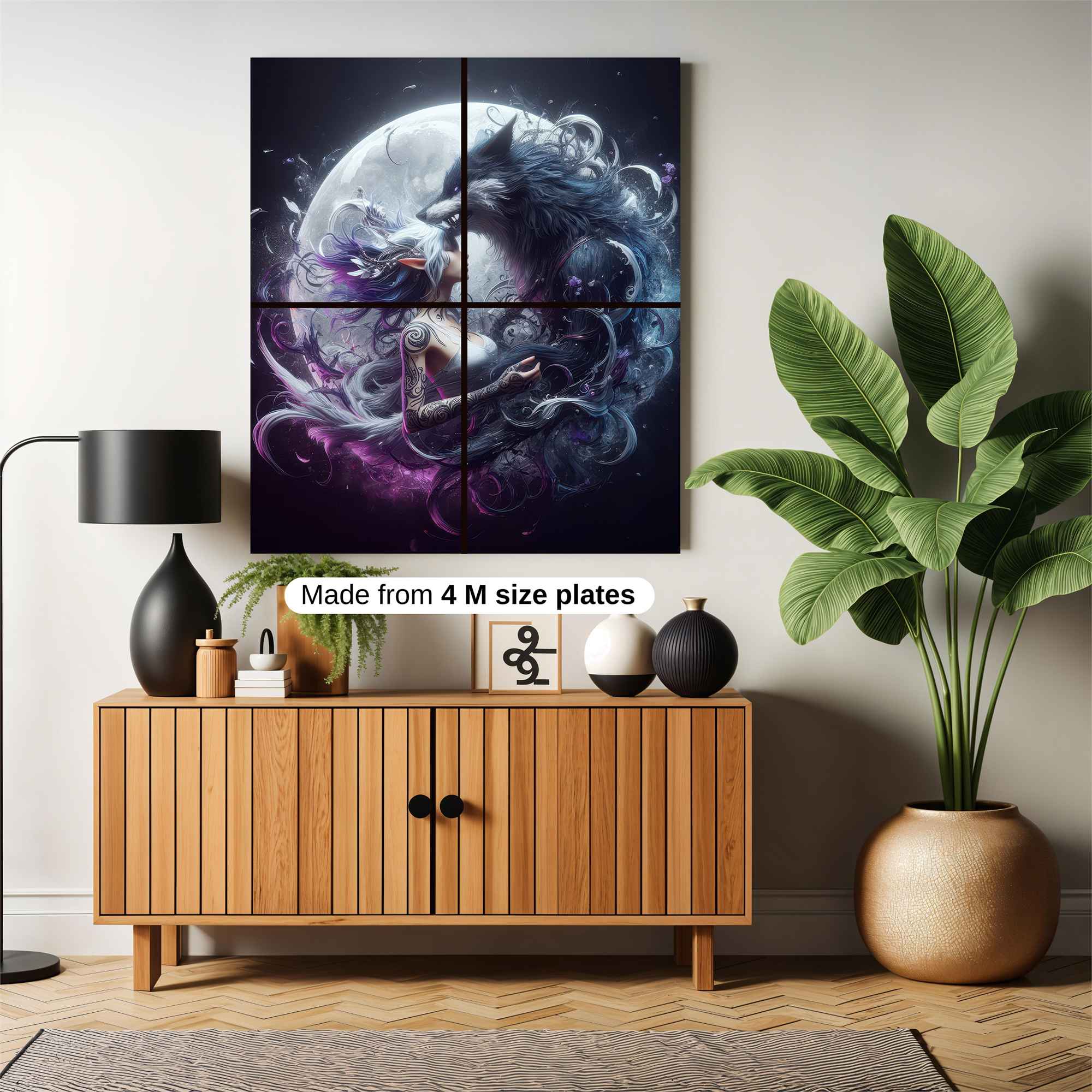 Moonlit Embrace Safe Wall Magnetic / M