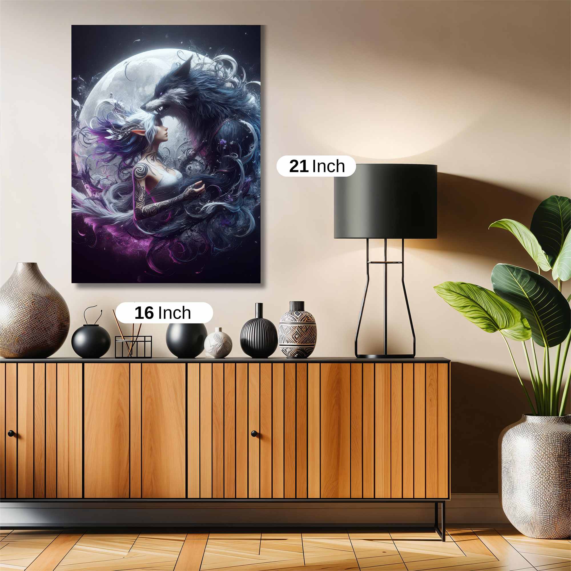 Moonlit Embrace Safe Wall Magnetic / M