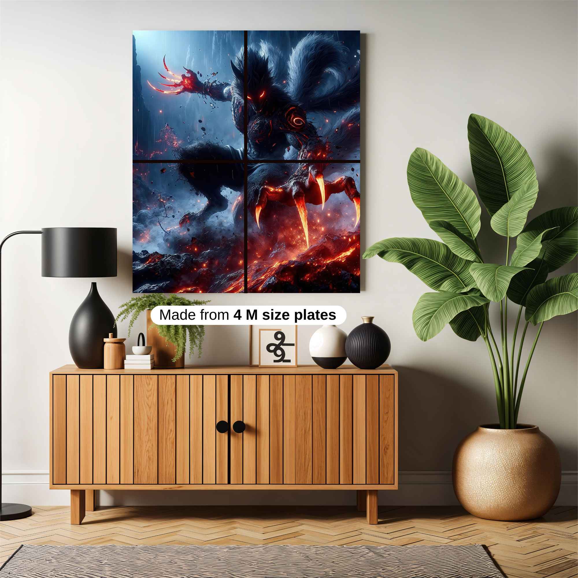 Wolf Inferno Safe Wall Magnetic / M