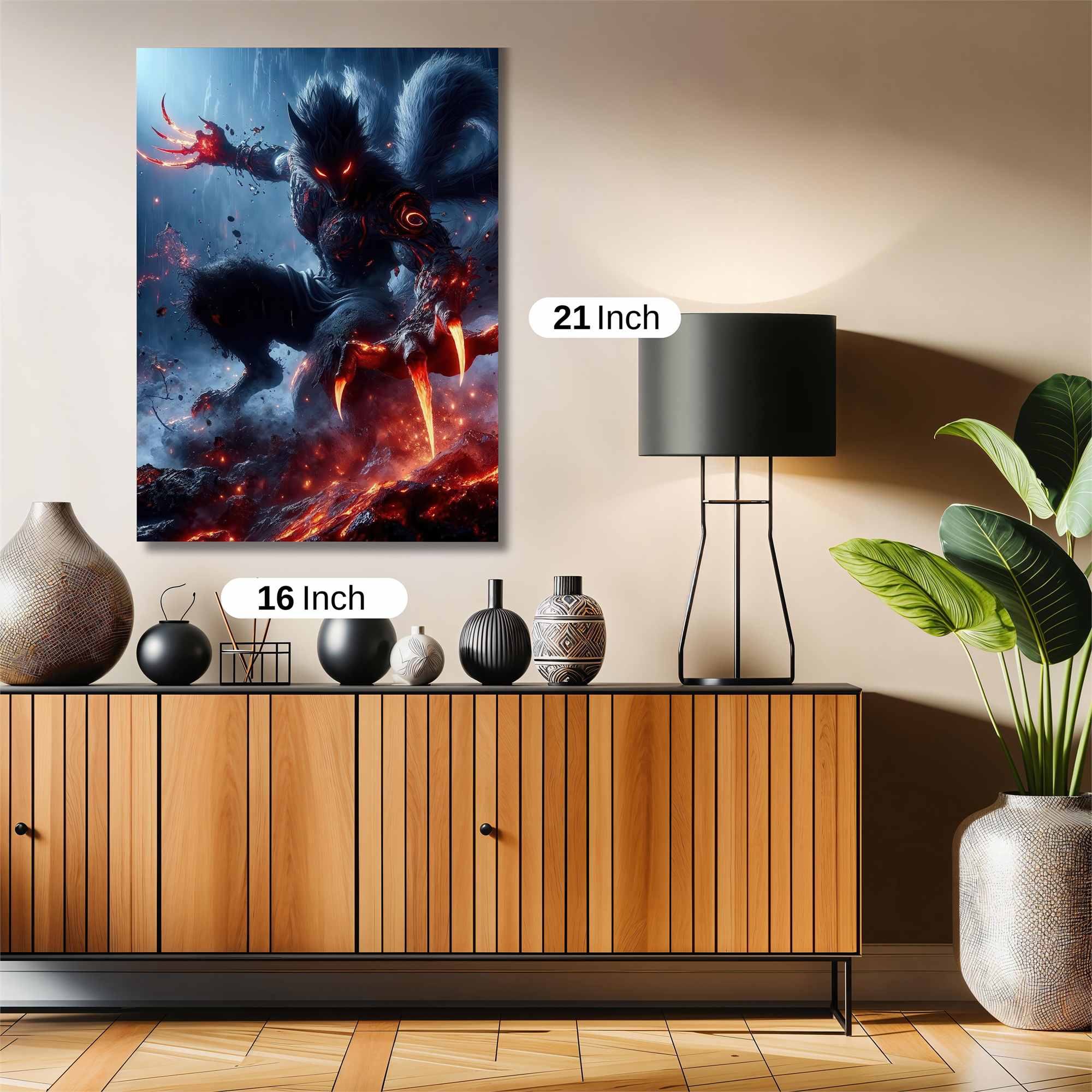 Wolf Inferno Safe Wall Magnetic / M