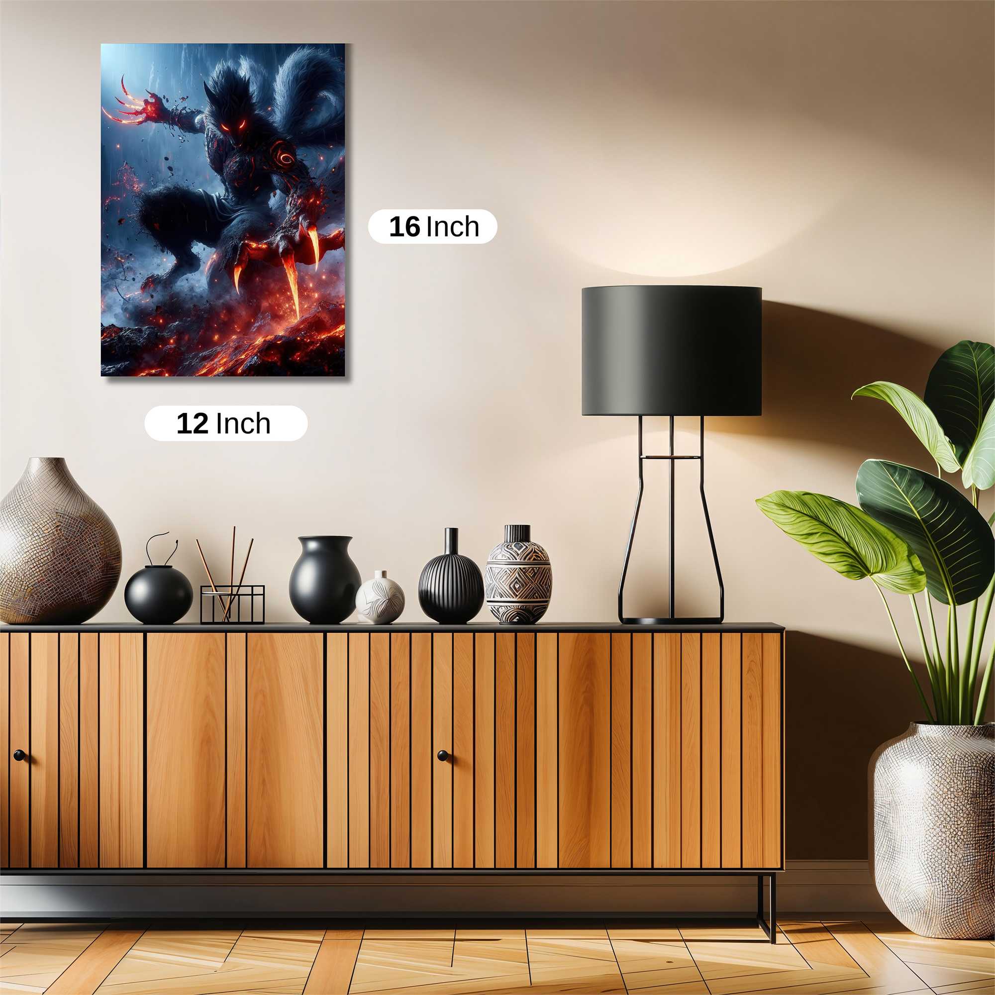 Wolf Inferno Safe Wall Magnetic / M