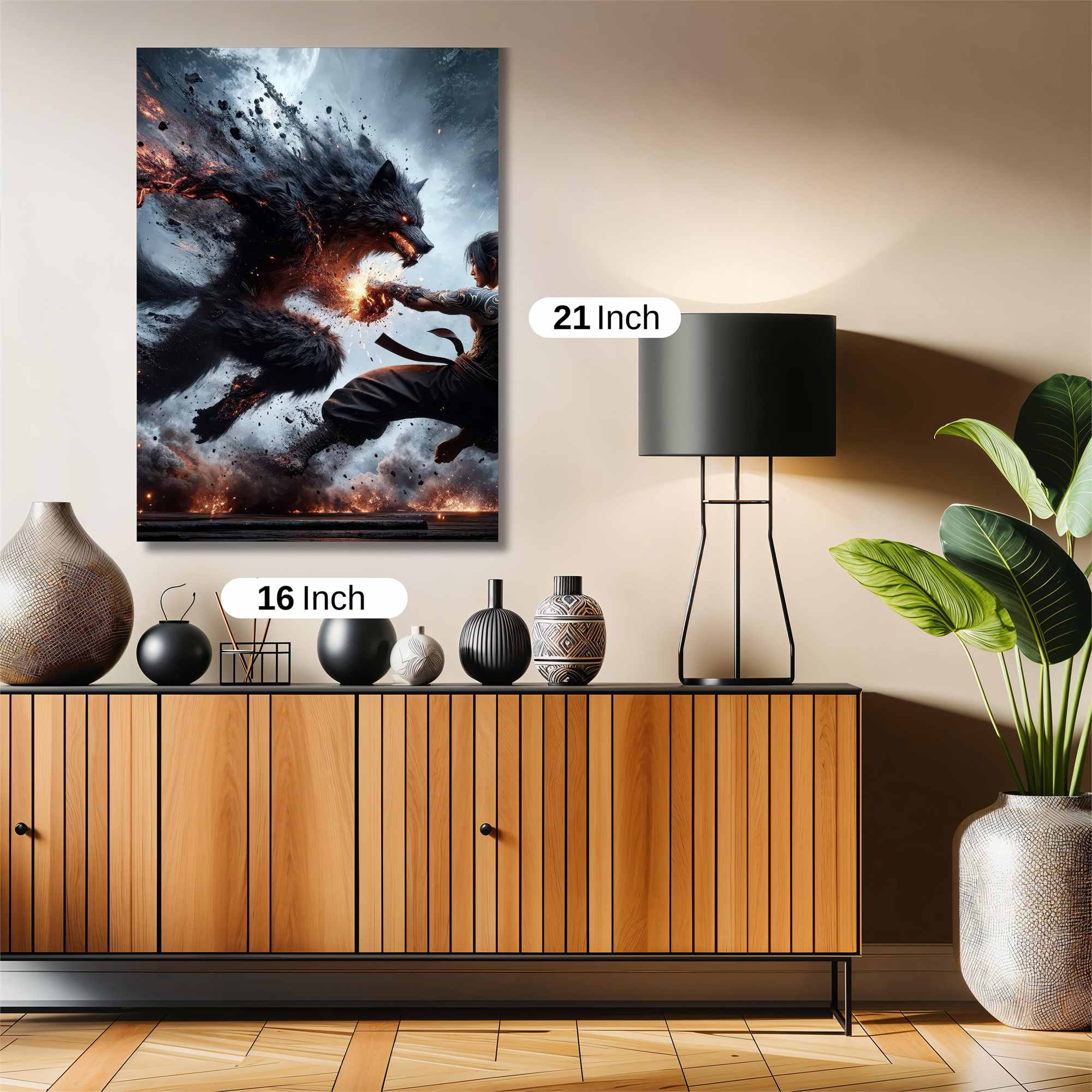 Wolf Clash Safe Wall Magnetic / M