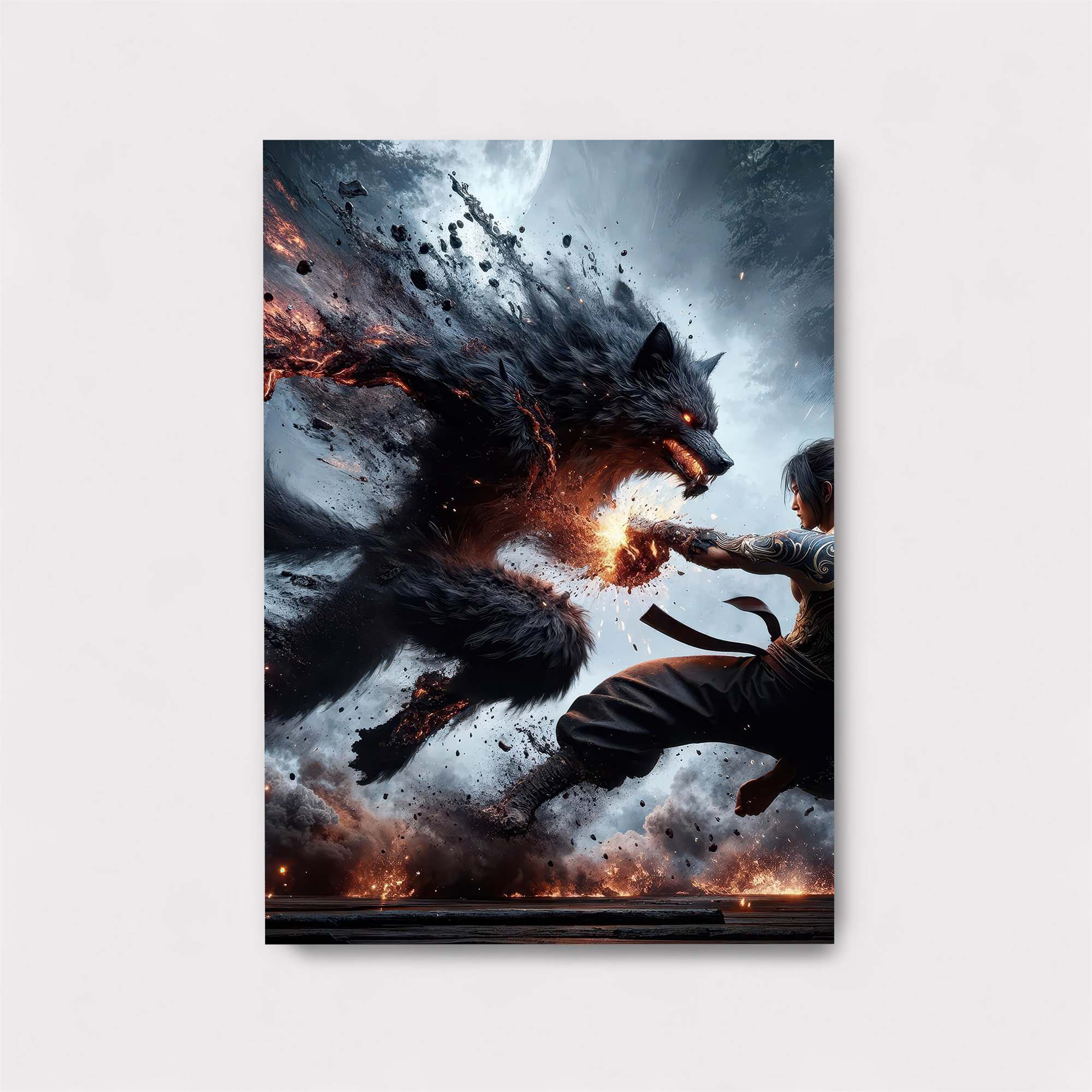 Wolf Clash Safe Wall Magnetic / M