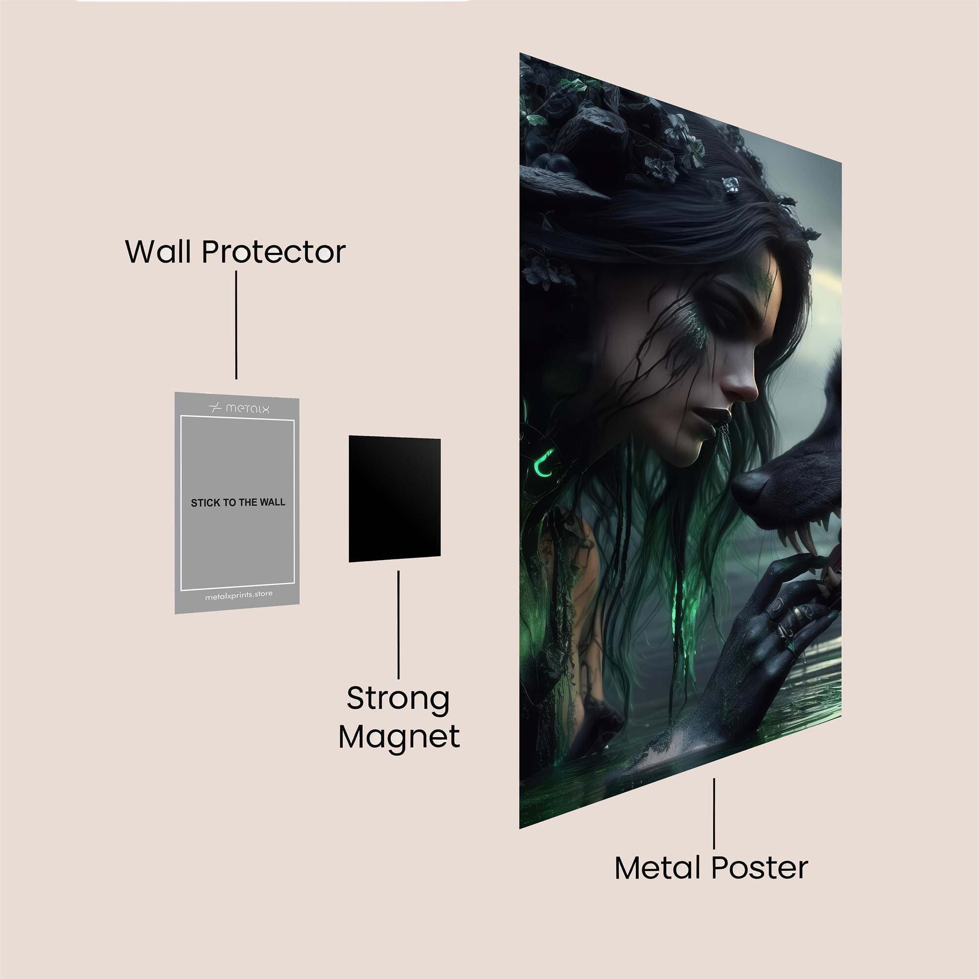 Forest Enchantress Safe Wall Magnetic / M