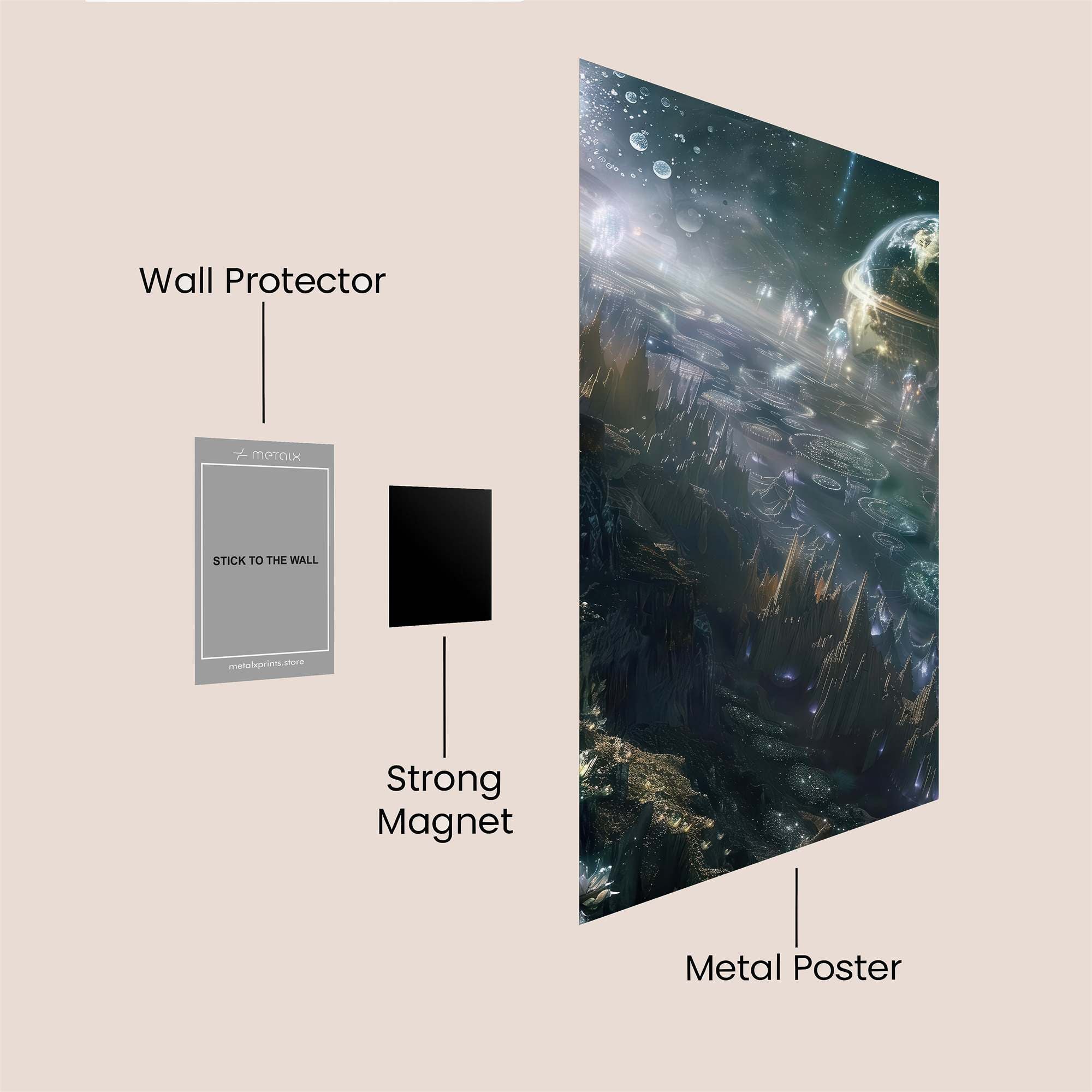 Cosmic Serenity Safe Wall Magnetic / M