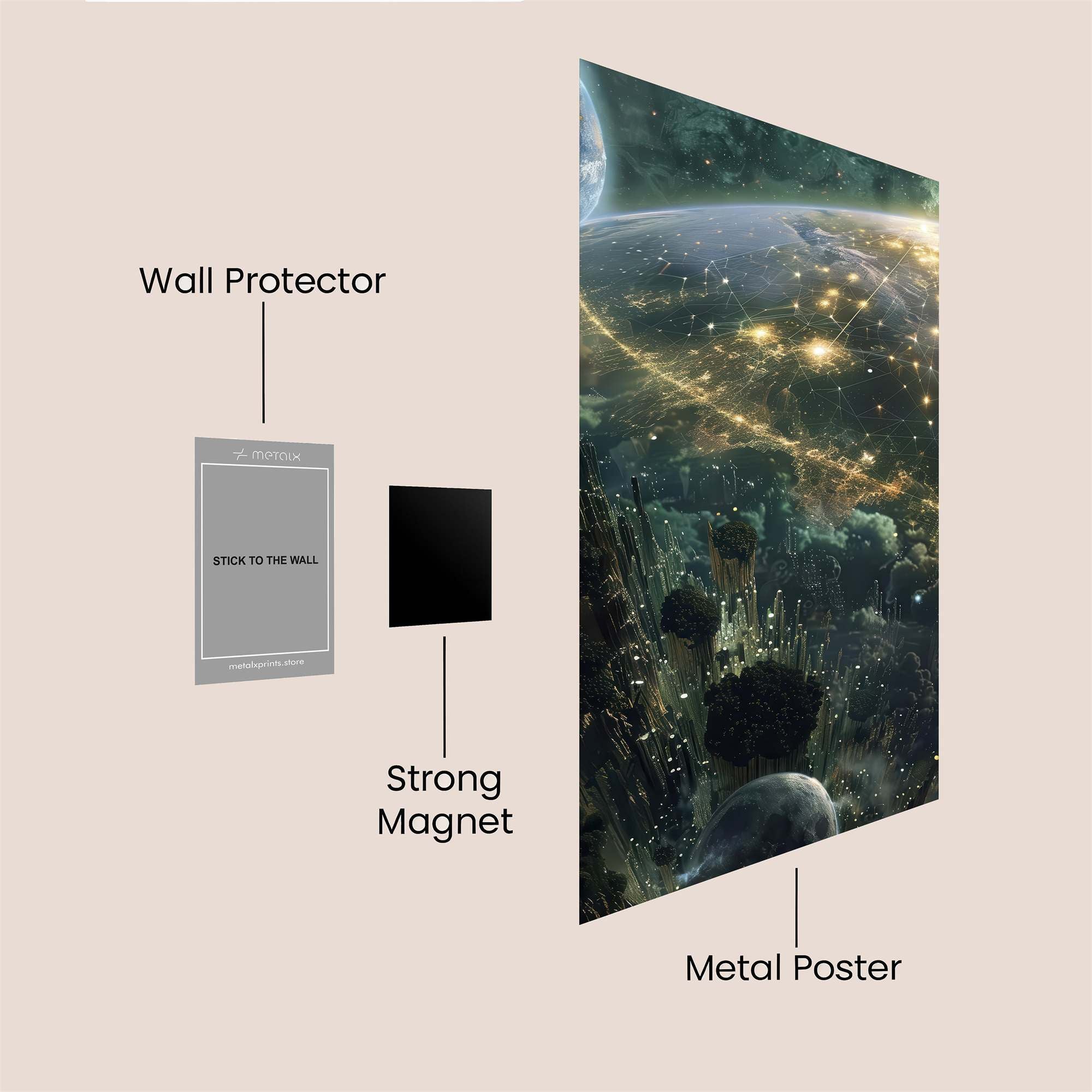 Cosmic Serenity Safe Wall Magnetic / M