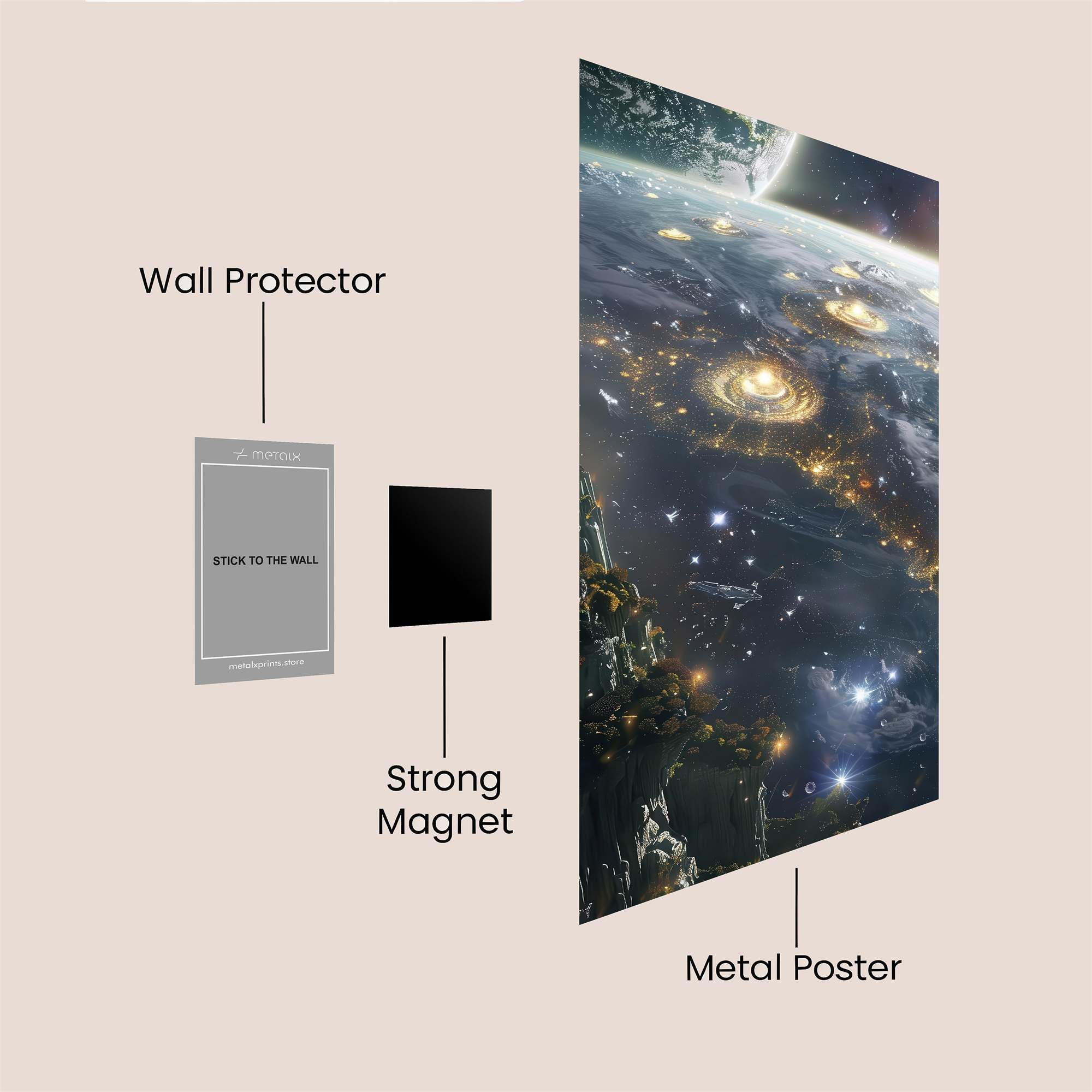 Galactic Dawn Safe Wall Magnetic / M