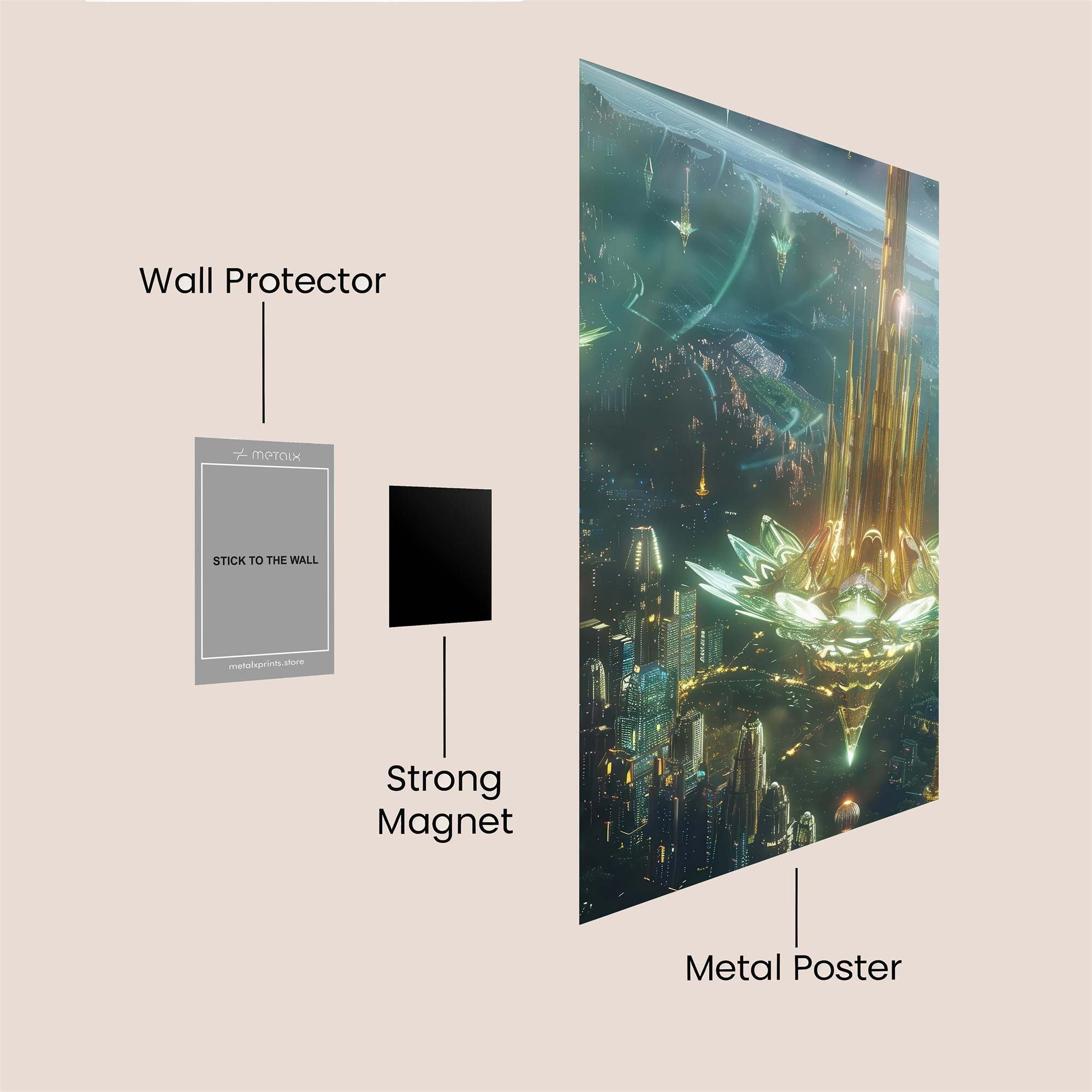 Elysium Serenity Safe Wall Magnetic / M