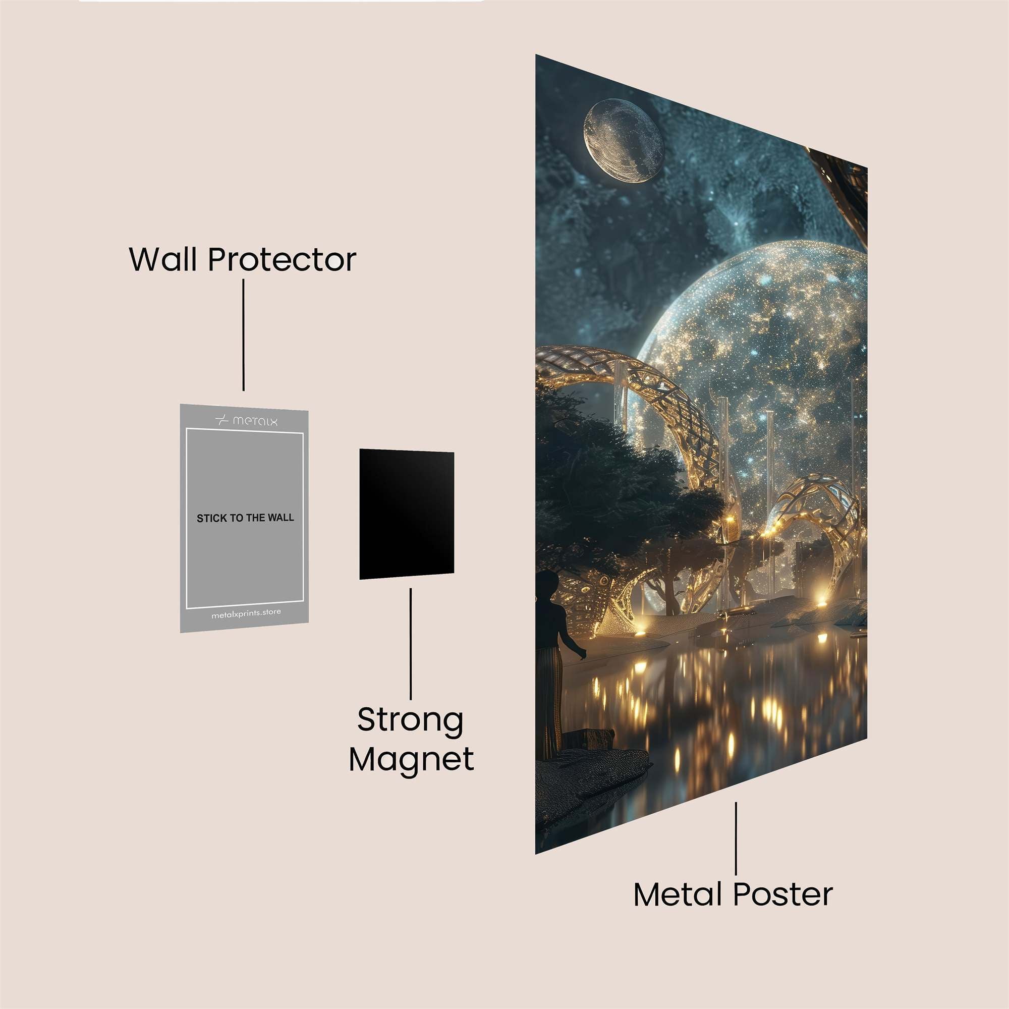 Lunar Serenity Safe Wall Magnetic / M