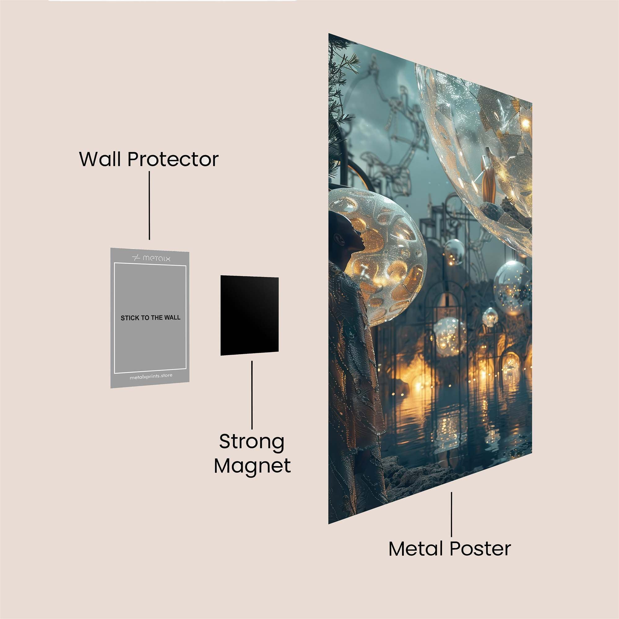 Luminous Serenity Safe Wall Magnetic / M