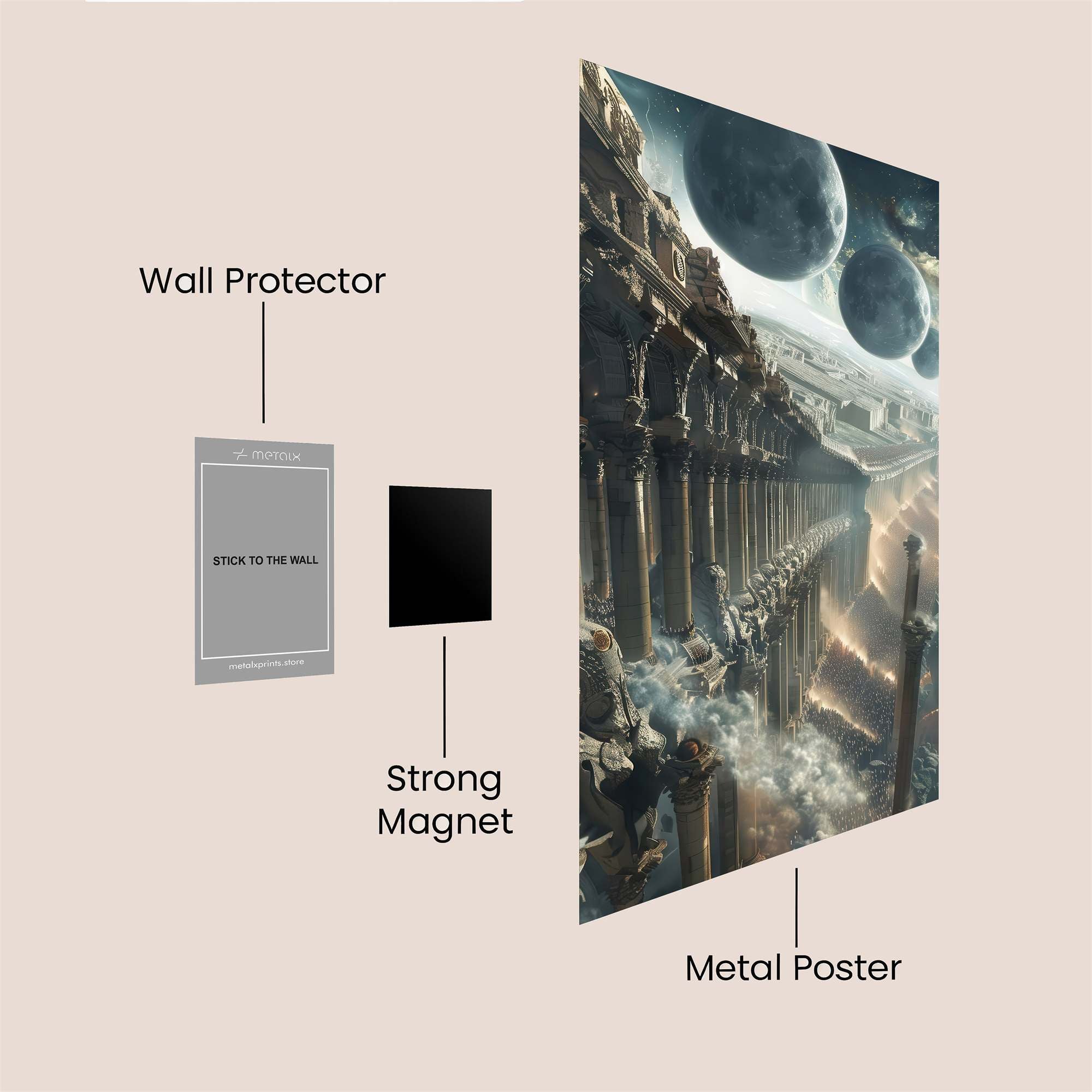 Lunar Serenity Safe Wall Magnetic / M