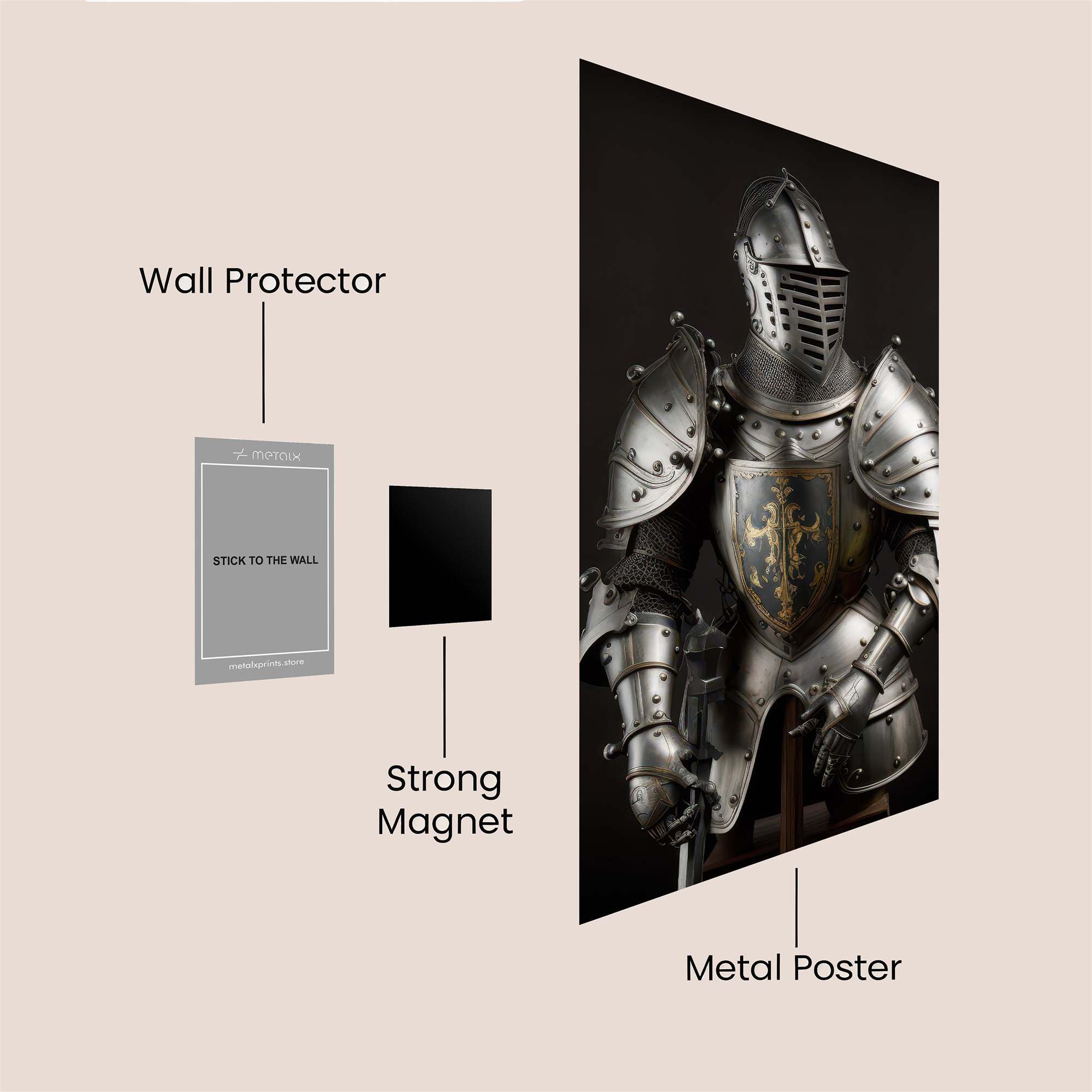 Knightly Valor Safe Wall Magnetic / M