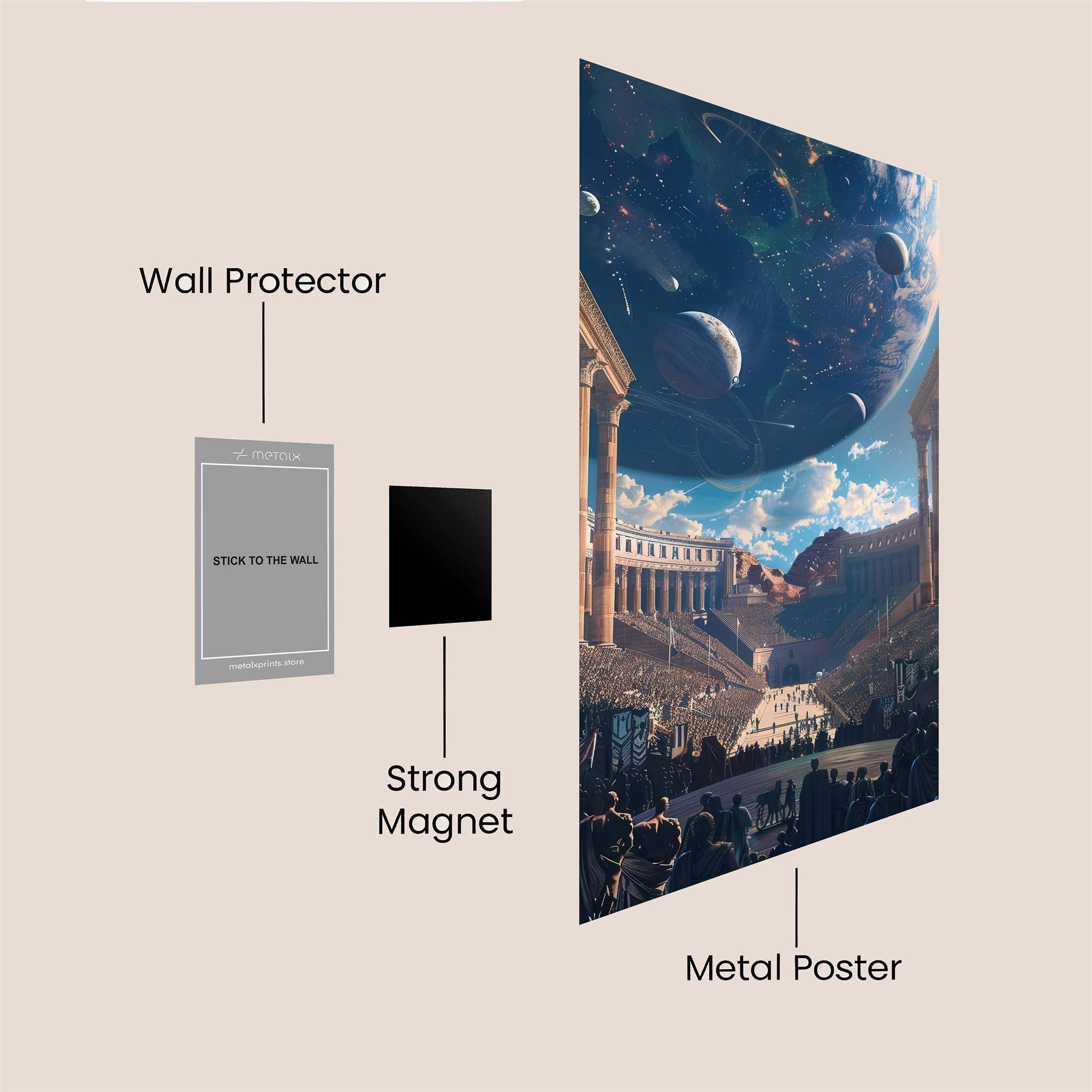 Cosmic Triumph Safe Wall Magnetic / M