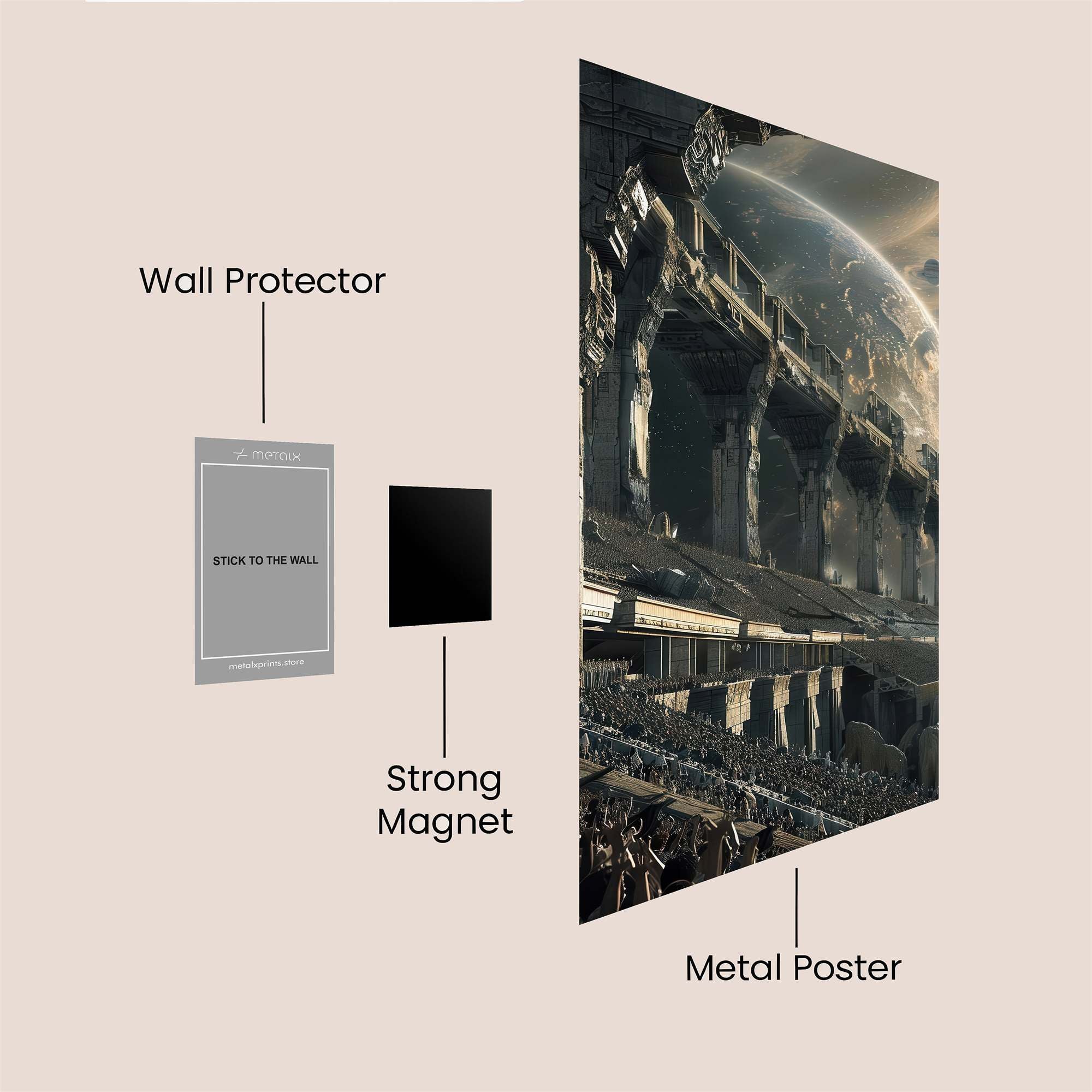 Coliseum Cosmic Safe Wall Magnetic / M