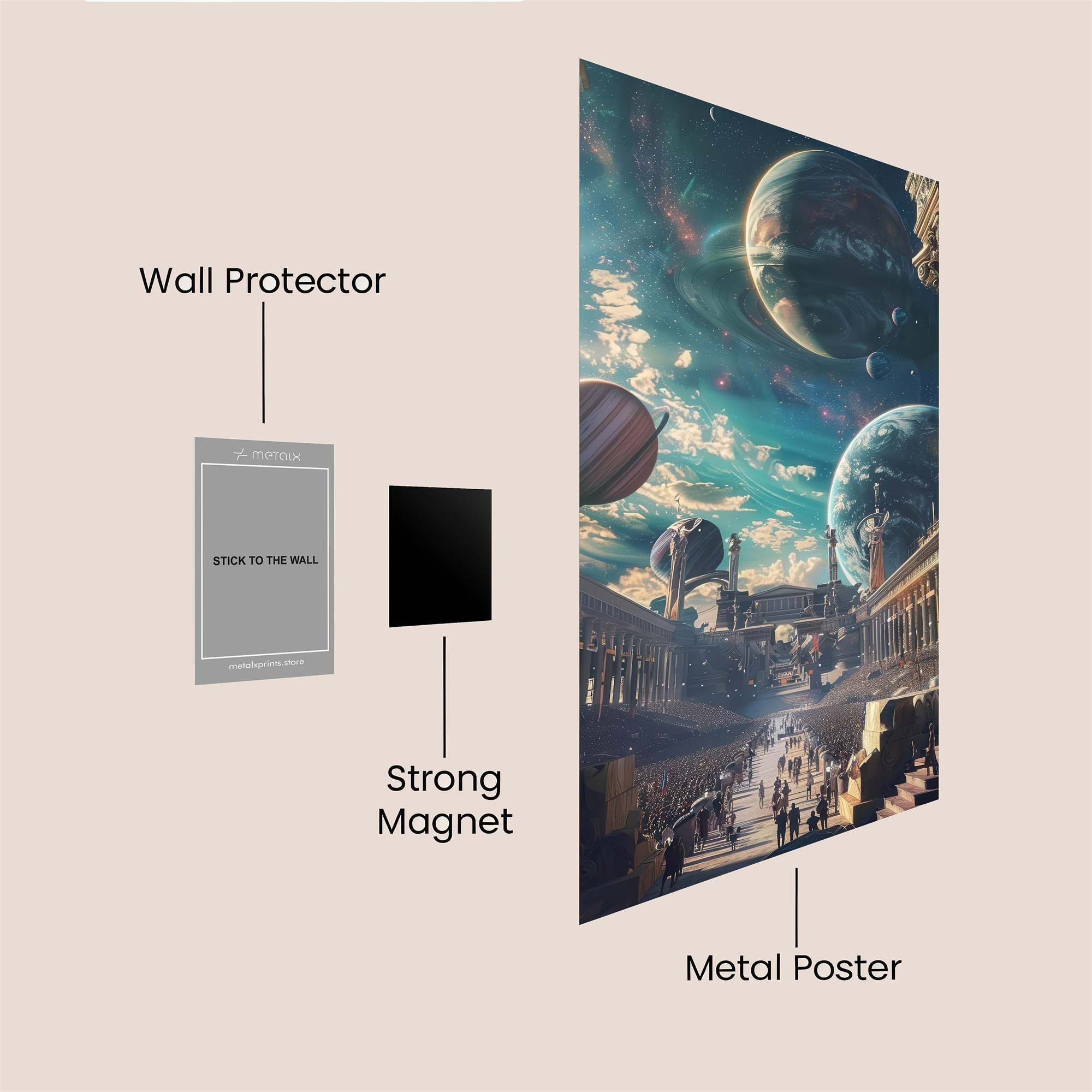 Cosmic Serenity Safe Wall Magnetic / M