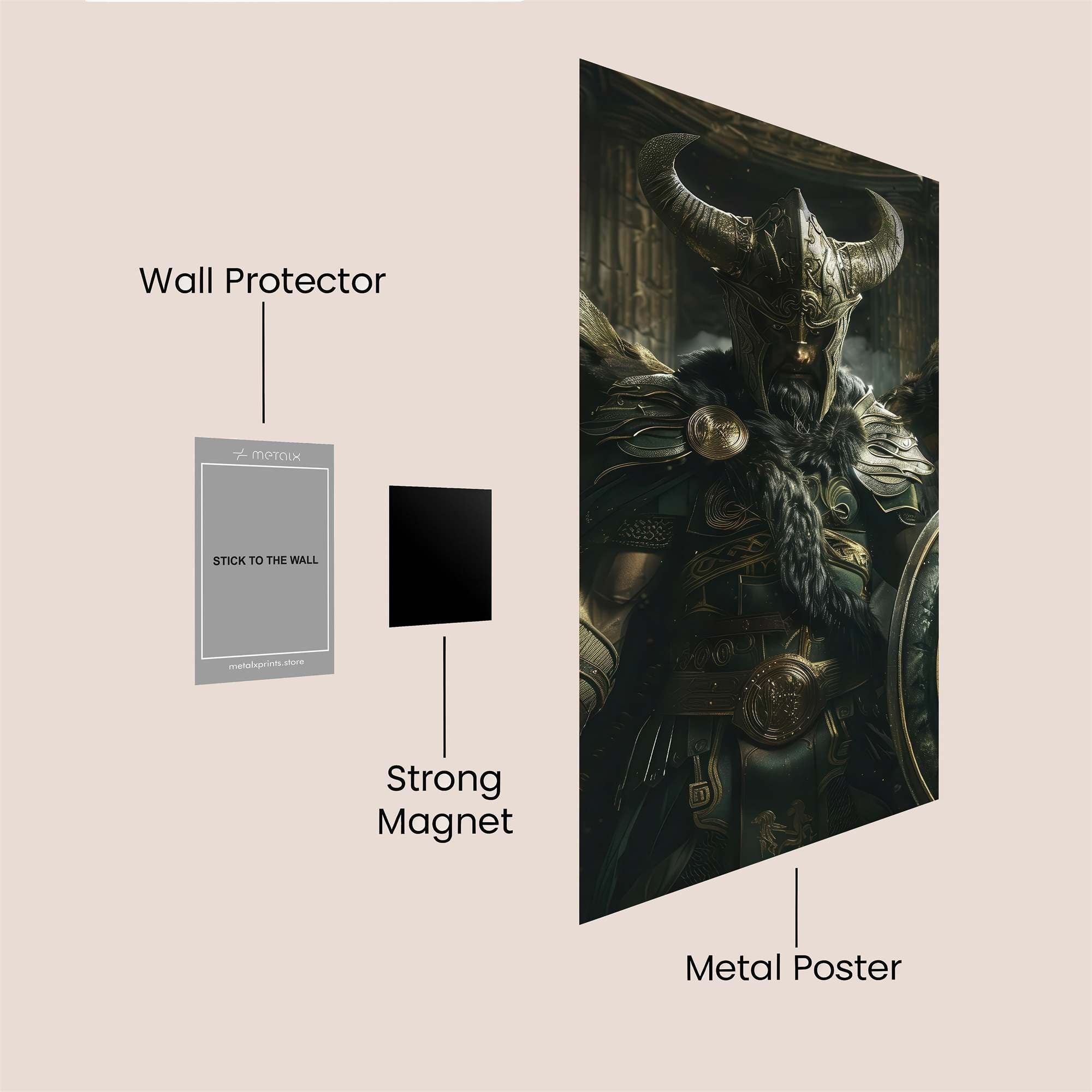 Viking Enigma Safe Wall Magnetic / M