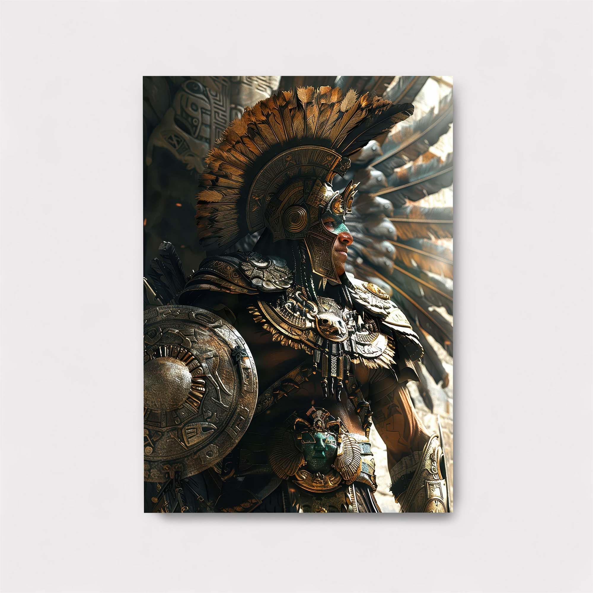 Aztec Warrior Safe Wall Magnetic / M
