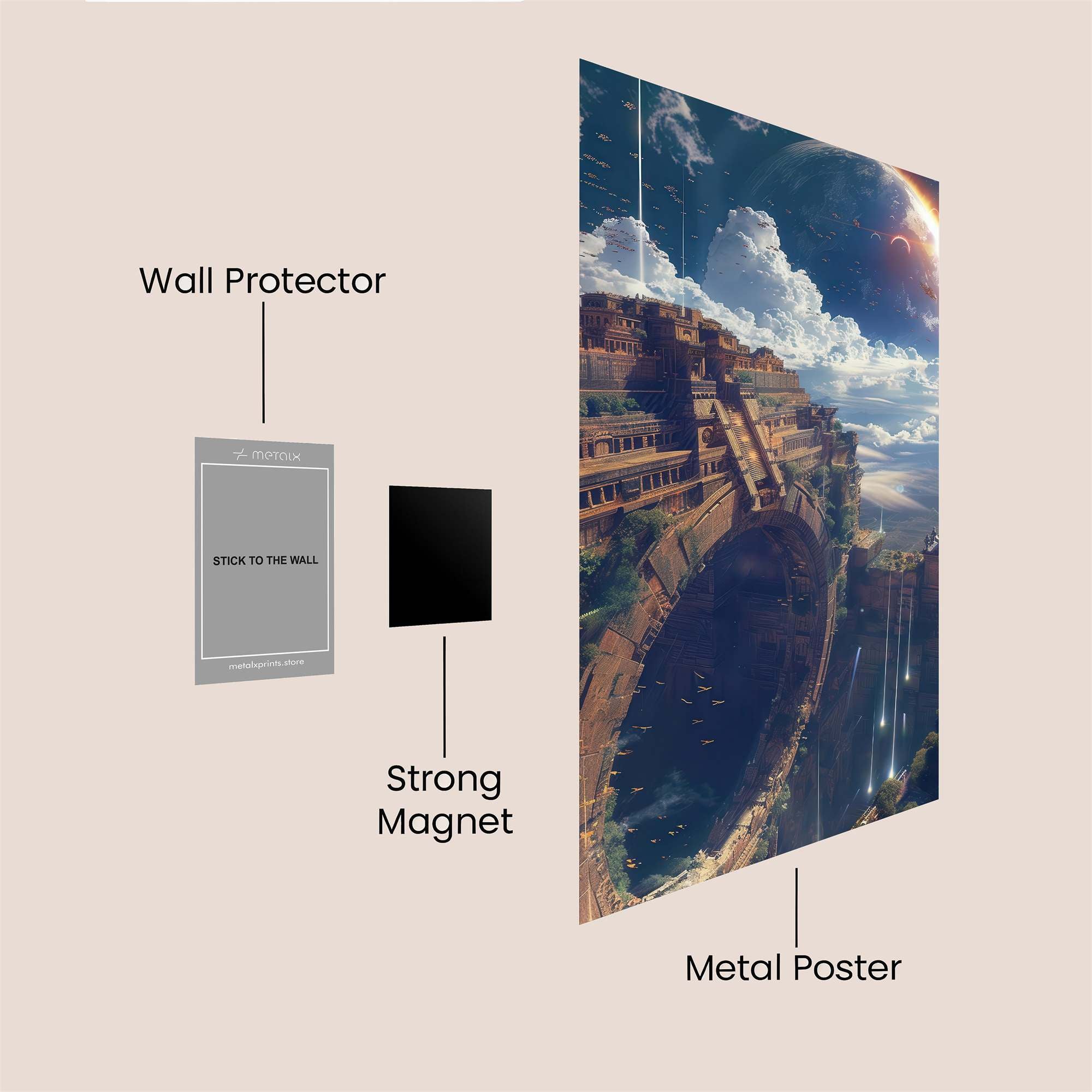 Celestial Ruins Safe Wall Magnetic / M