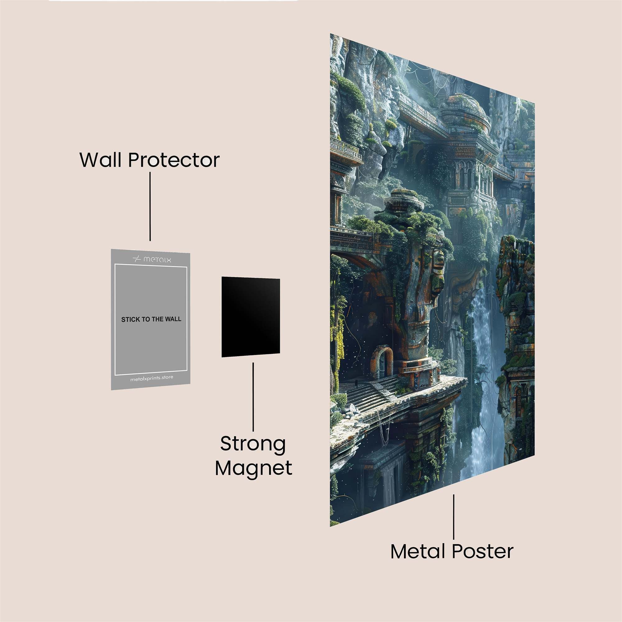 Mystic Ruins Safe Wall Magnetic / M