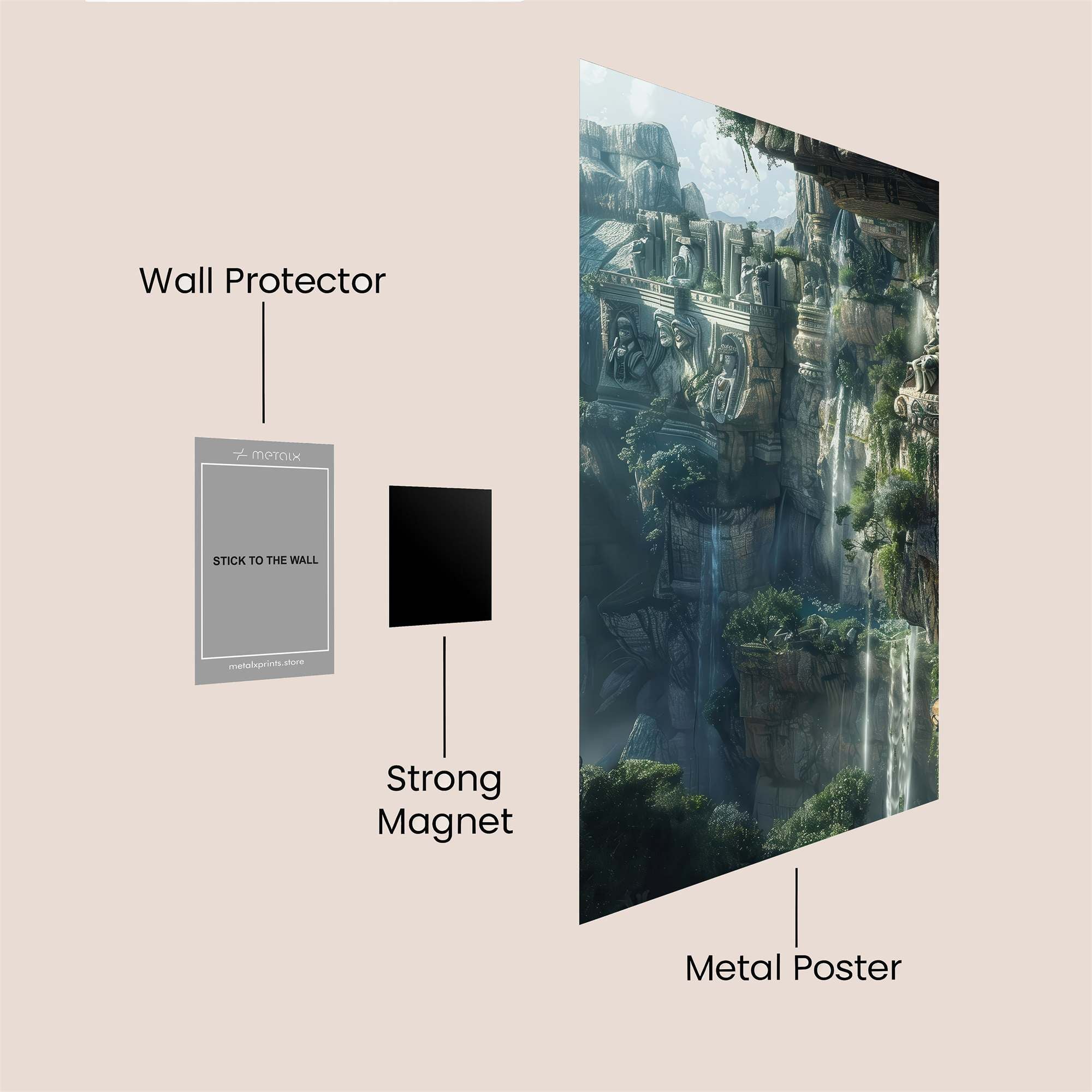 Temple Serenity Safe Wall Magnetic / M