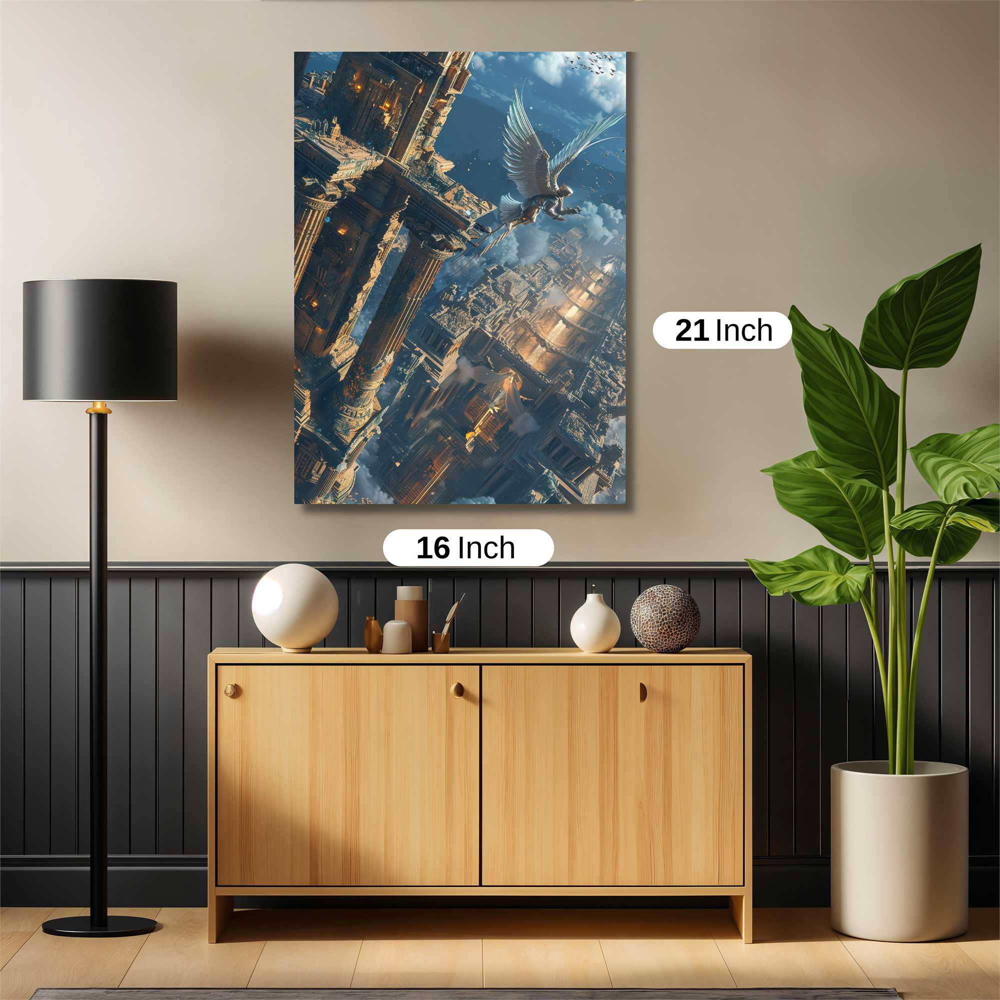 Angel Ascends Safe Wall Magnetic / M