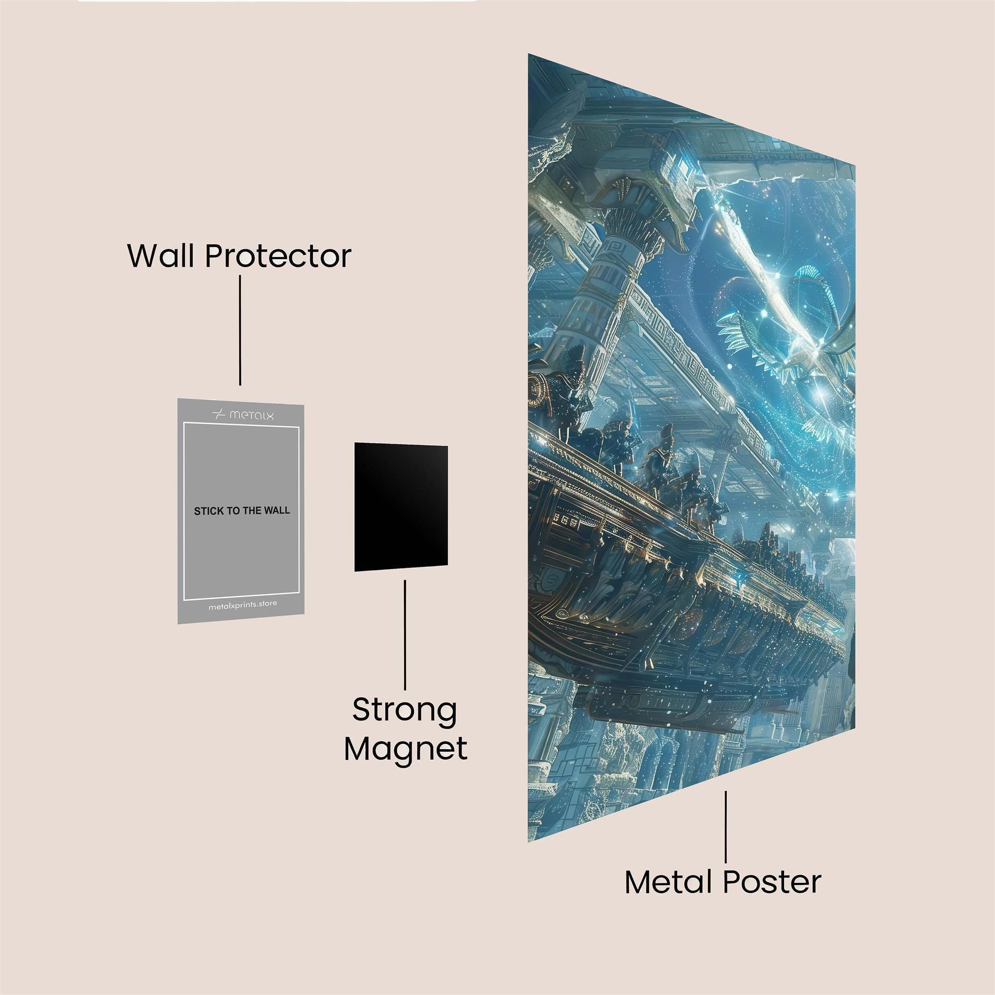 Angel Ascent Safe Wall Magnetic / M