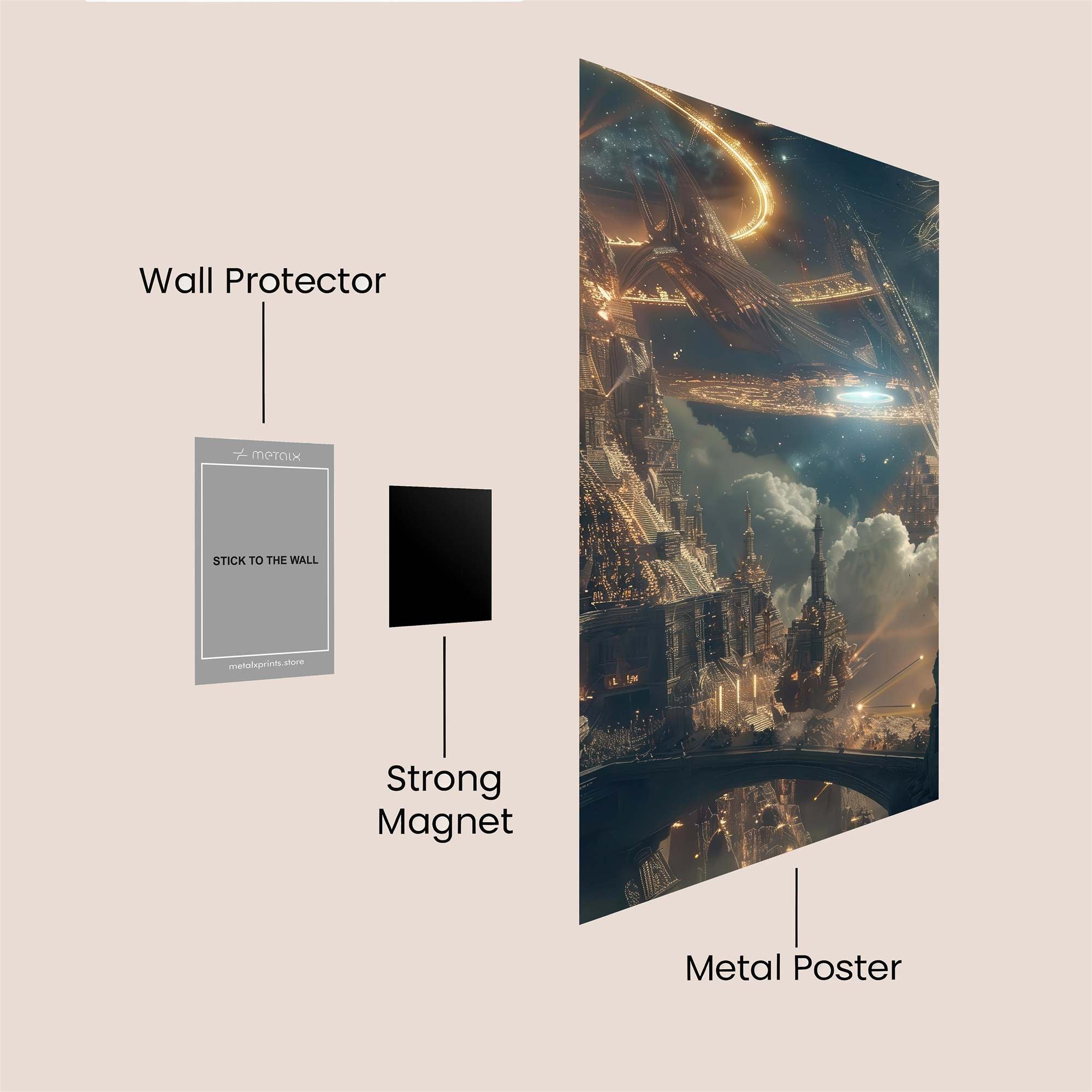 Celestial Dreamscape Safe Wall Magnetic / M