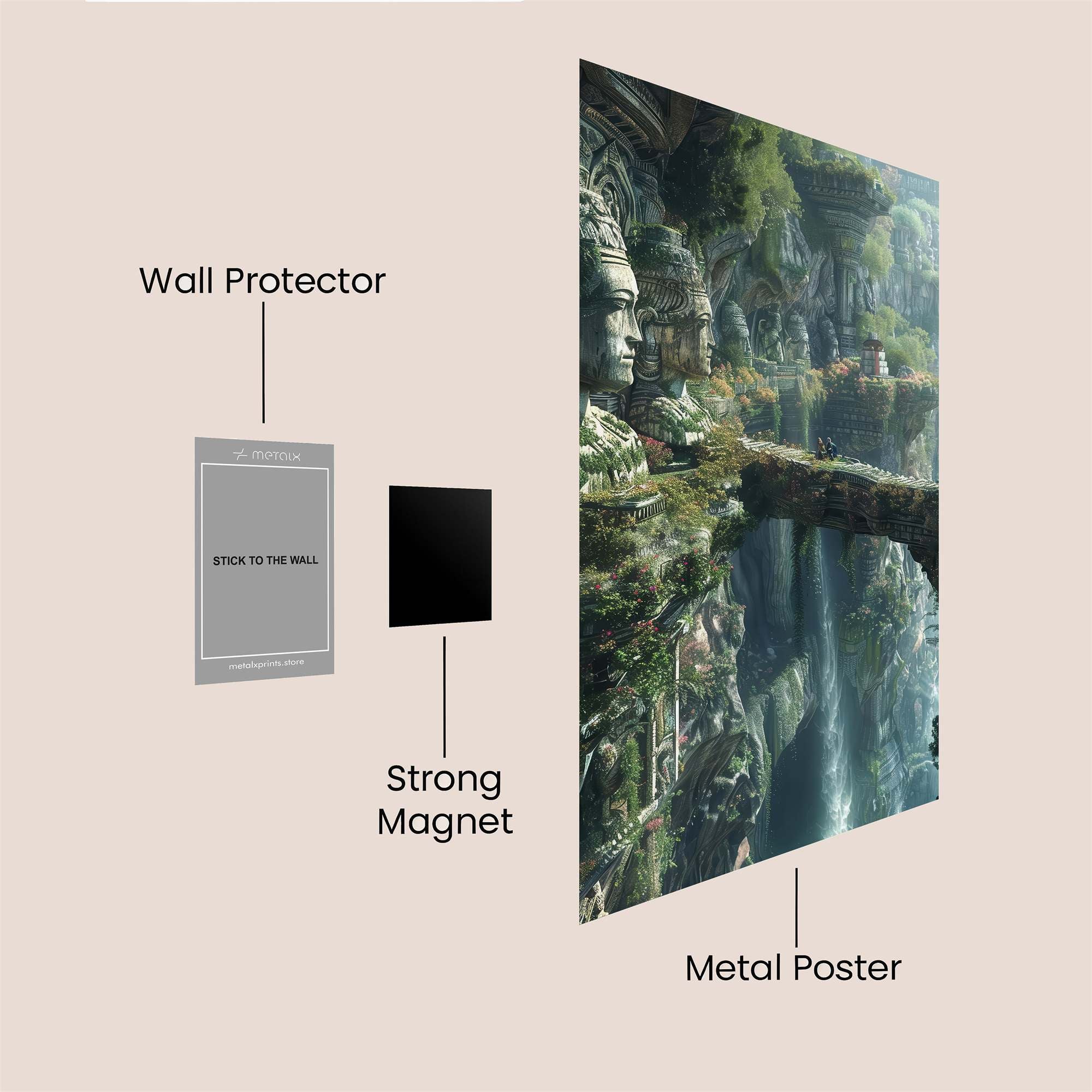 Ancient Serenity Safe Wall Magnetic / M