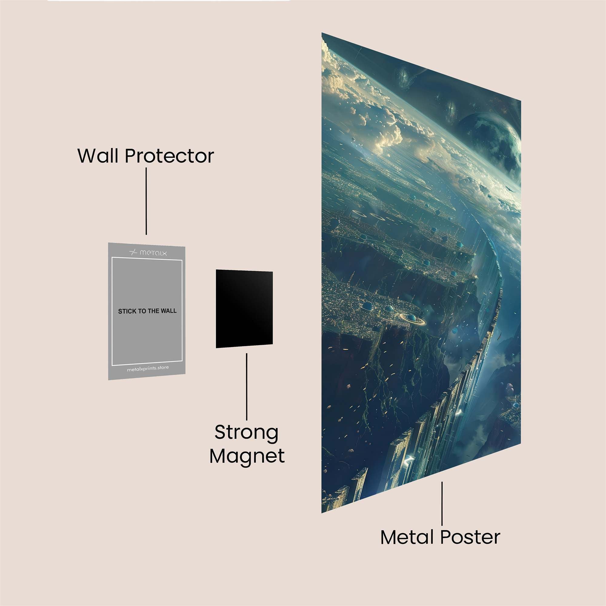 Cosmic Serenity Safe Wall Magnetic / M