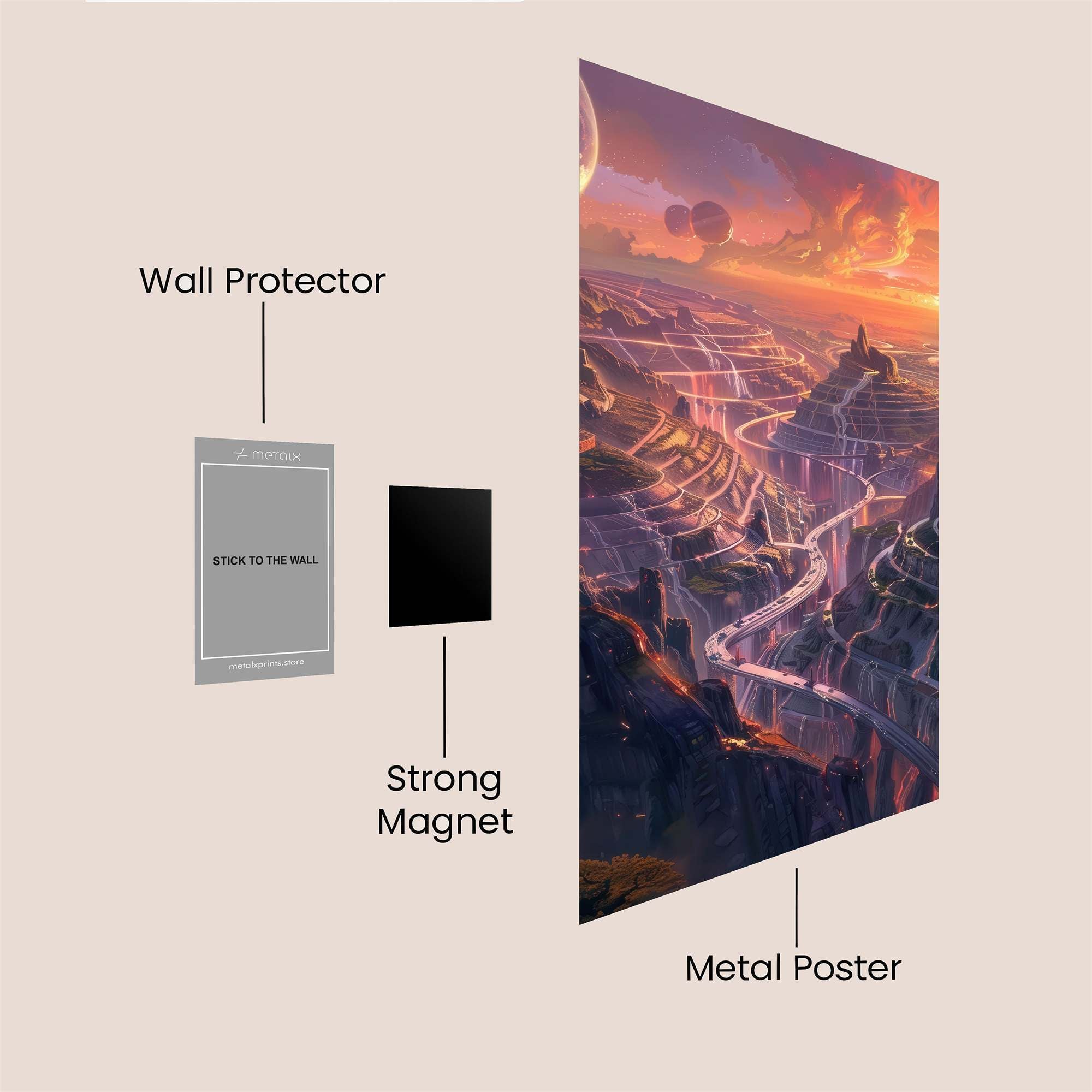 Cosmic Serenity Safe Wall Magnetic / M