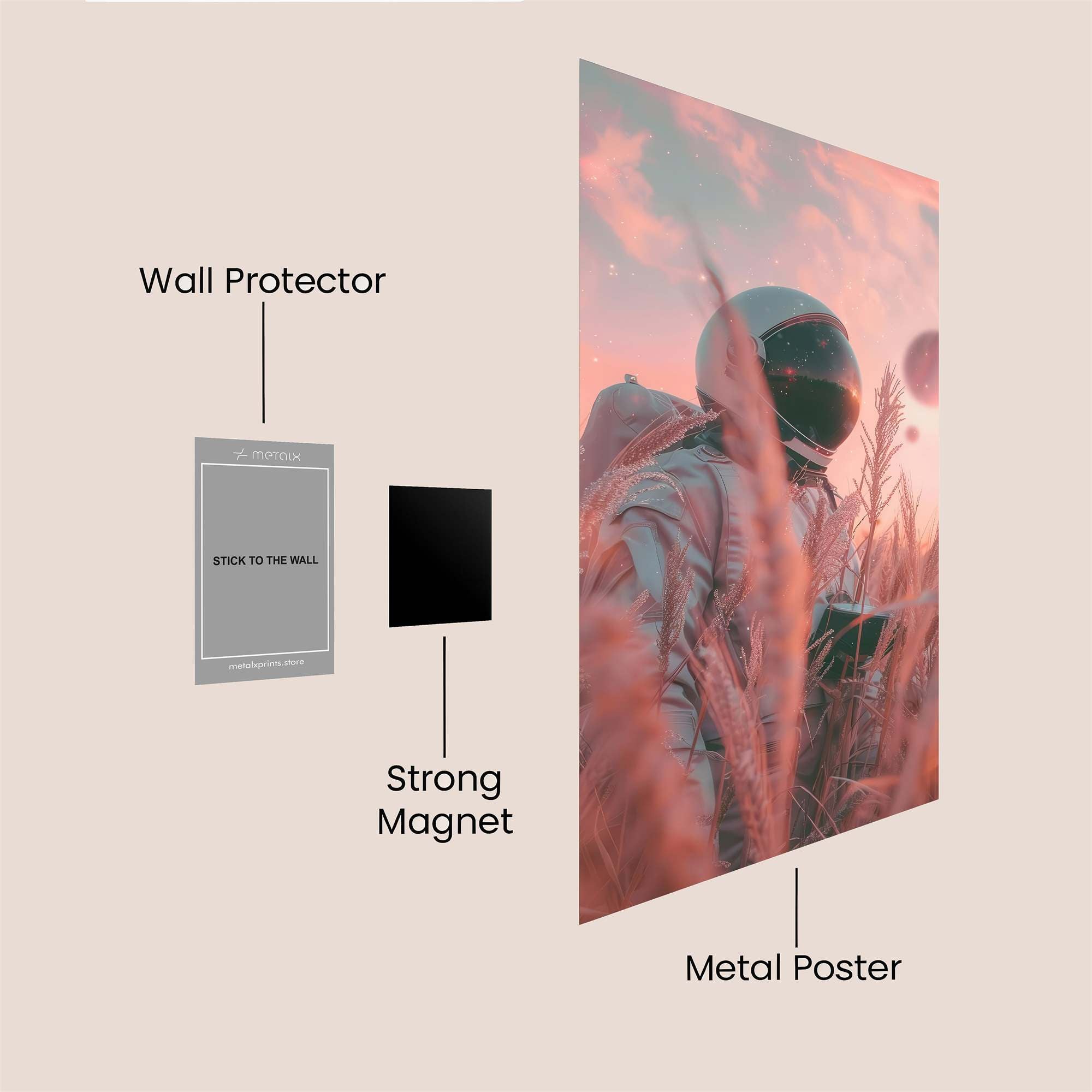 Astronaut Serenity Safe Wall Magnetic / M