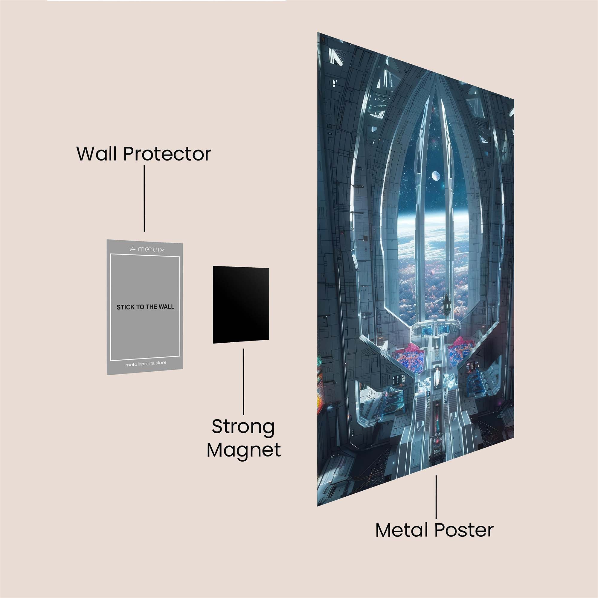 Cathedral Serenity Safe Wall Magnetic / M