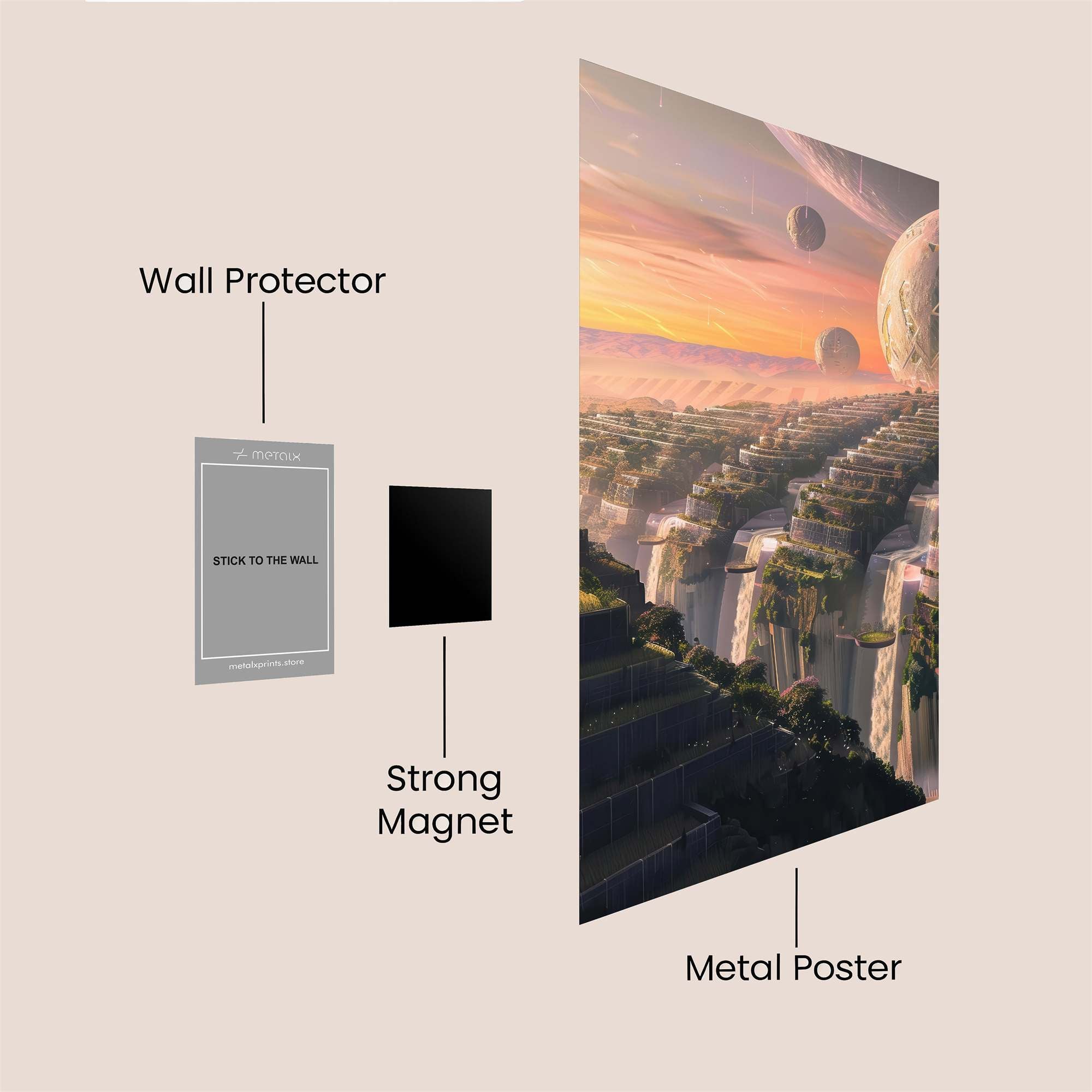 Cosmic Serenity Safe Wall Magnetic / M