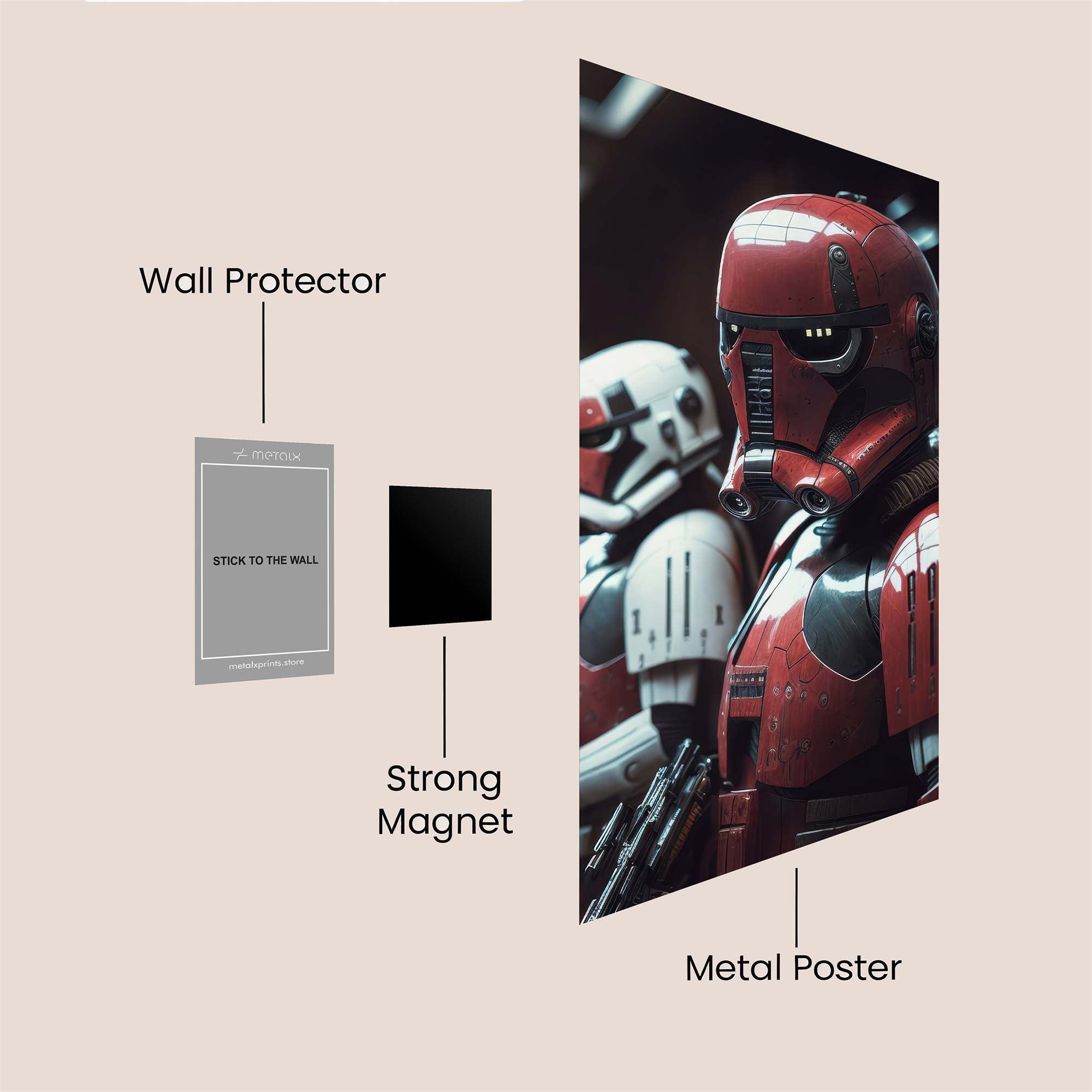 Squadron Sombre Safe Wall Magnetic / M