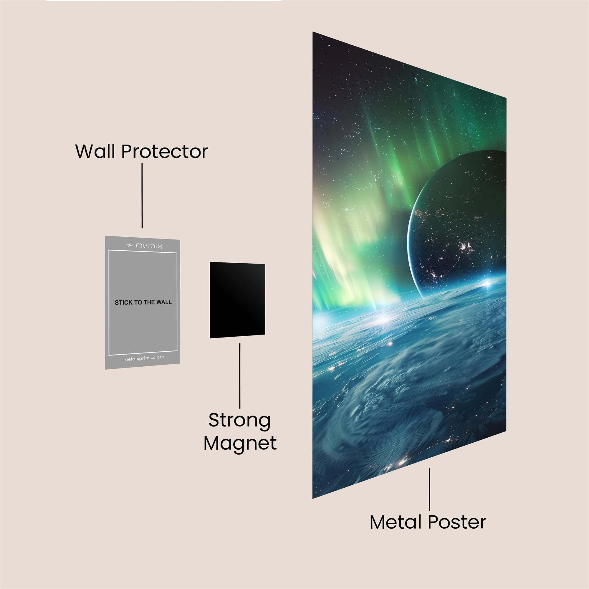 Aurora Enigma Safe Wall Magnetic / M