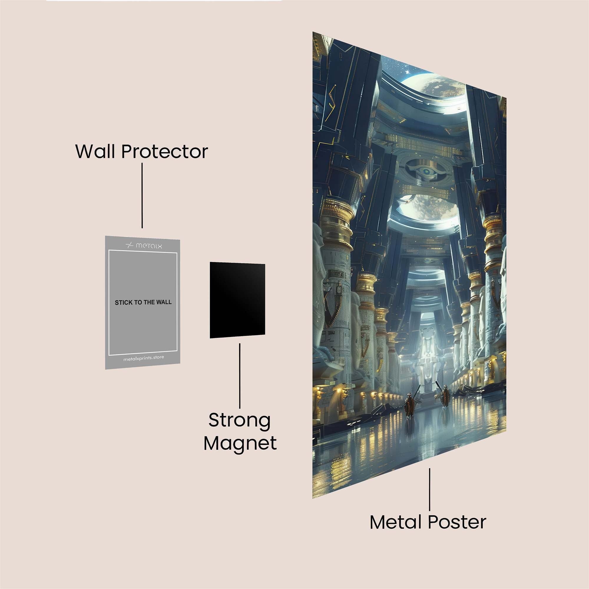 Cosmic Serenity Safe Wall Magnetic / M