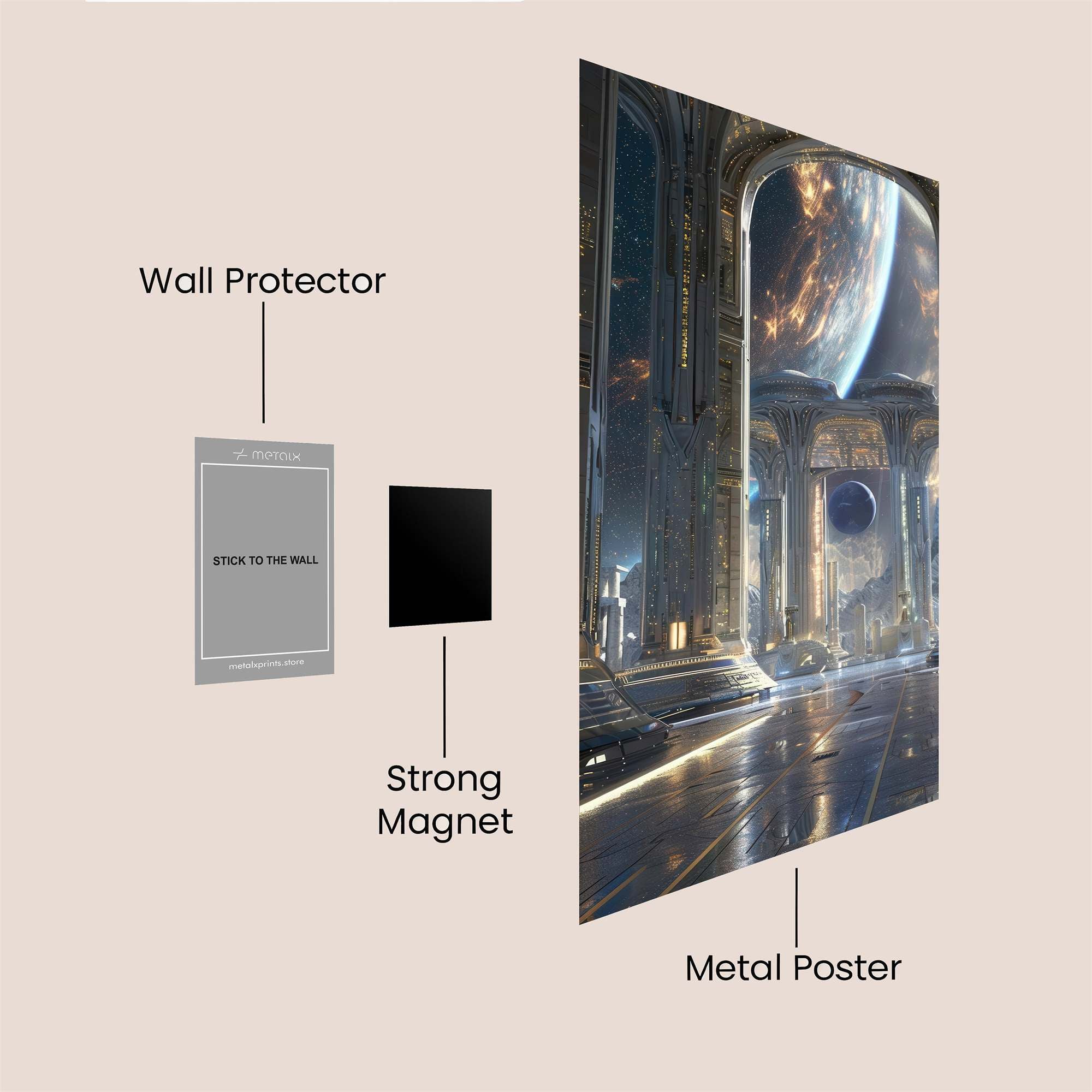 Cosmic Serenity Safe Wall Magnetic / M
