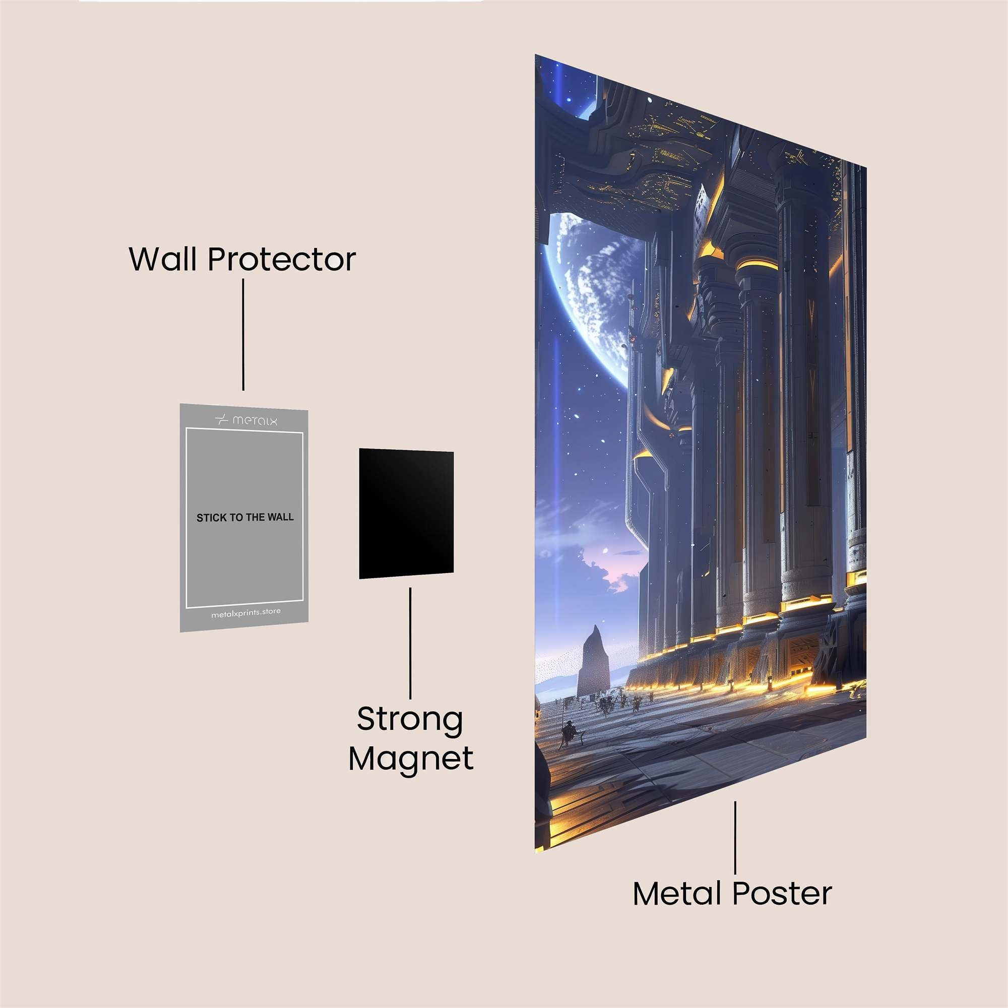 Cosmic Serenity Safe Wall Magnetic / M