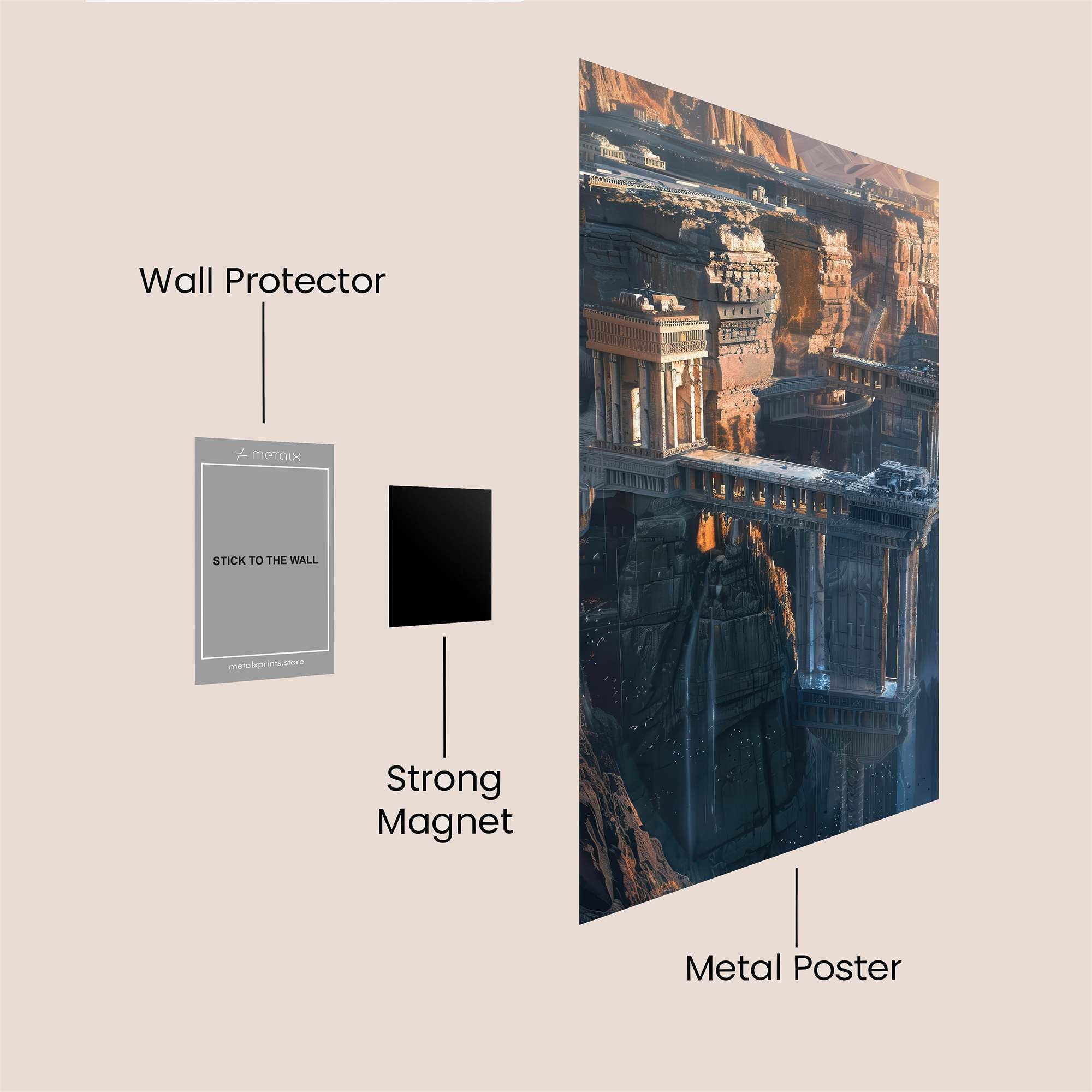 Ruins Radiant Safe Wall Magnetic / M