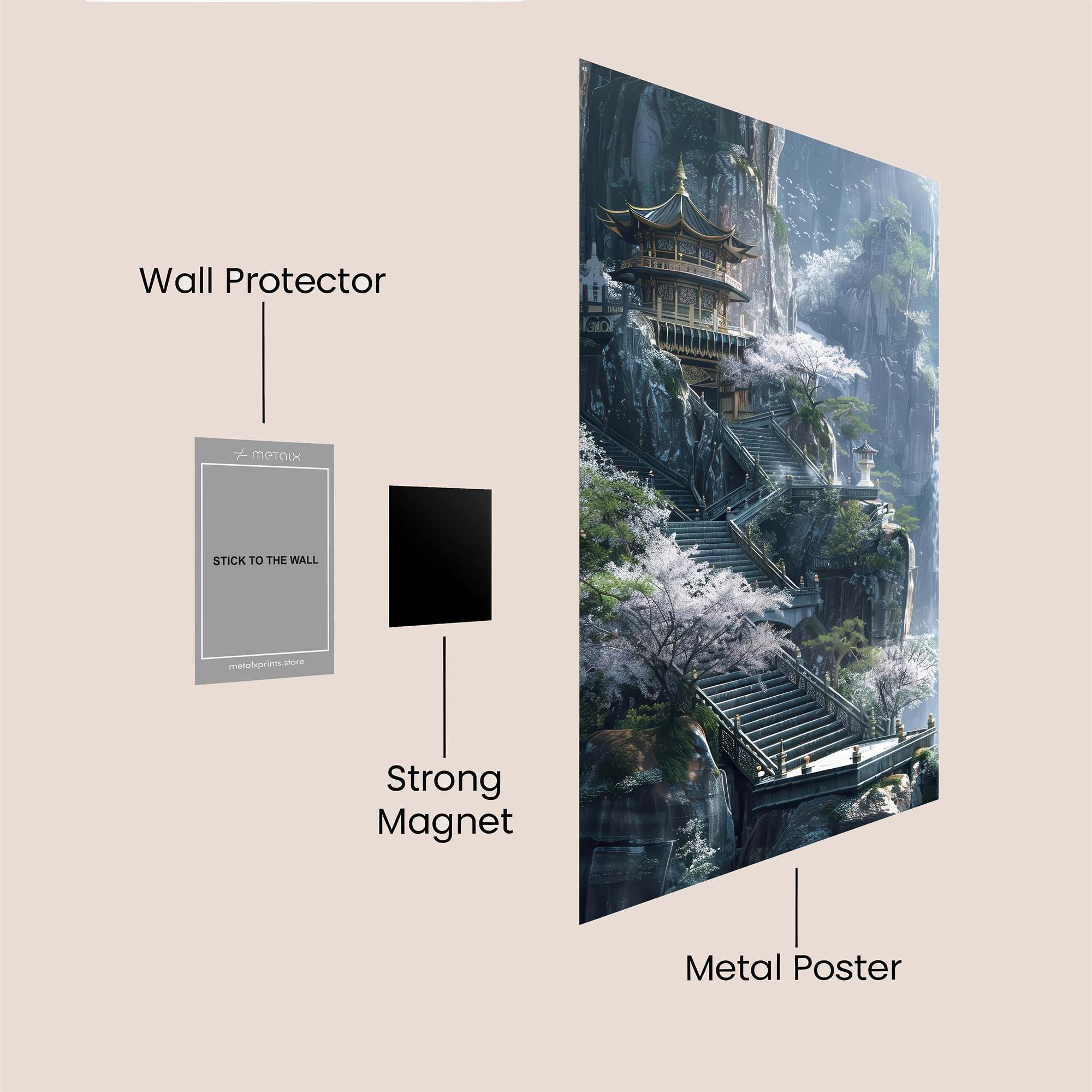 Temple Serenity Safe Wall Magnetic / M