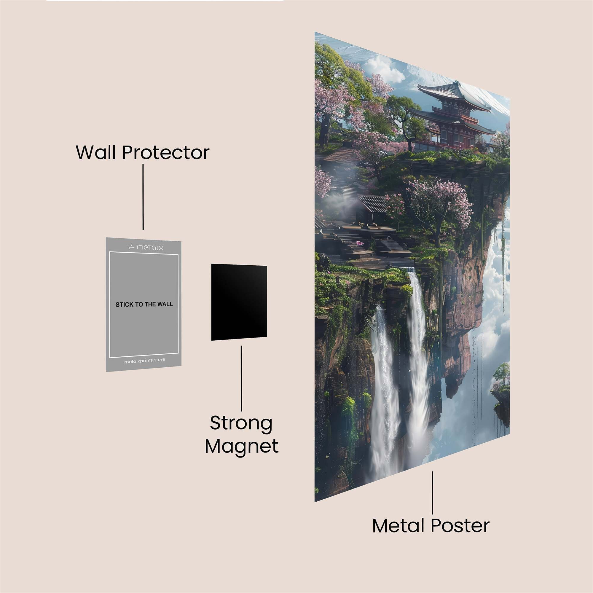 Pagoda Serenity Safe Wall Magnetic / M